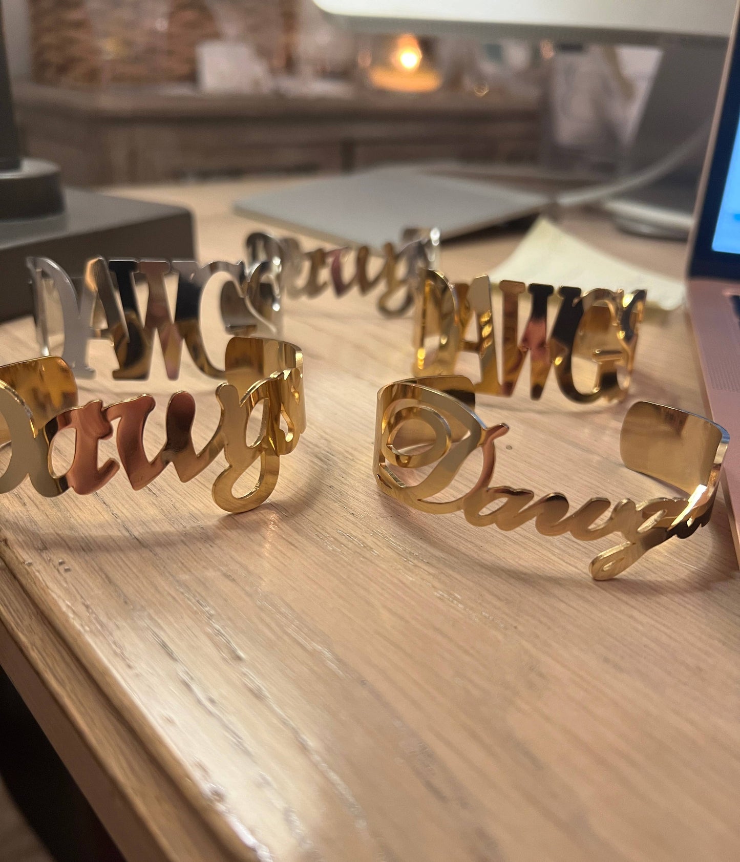 DAWGS Bangle Bracelets Tarnish Resistant All Caps -Go Dawgs Steele Sloan Designs