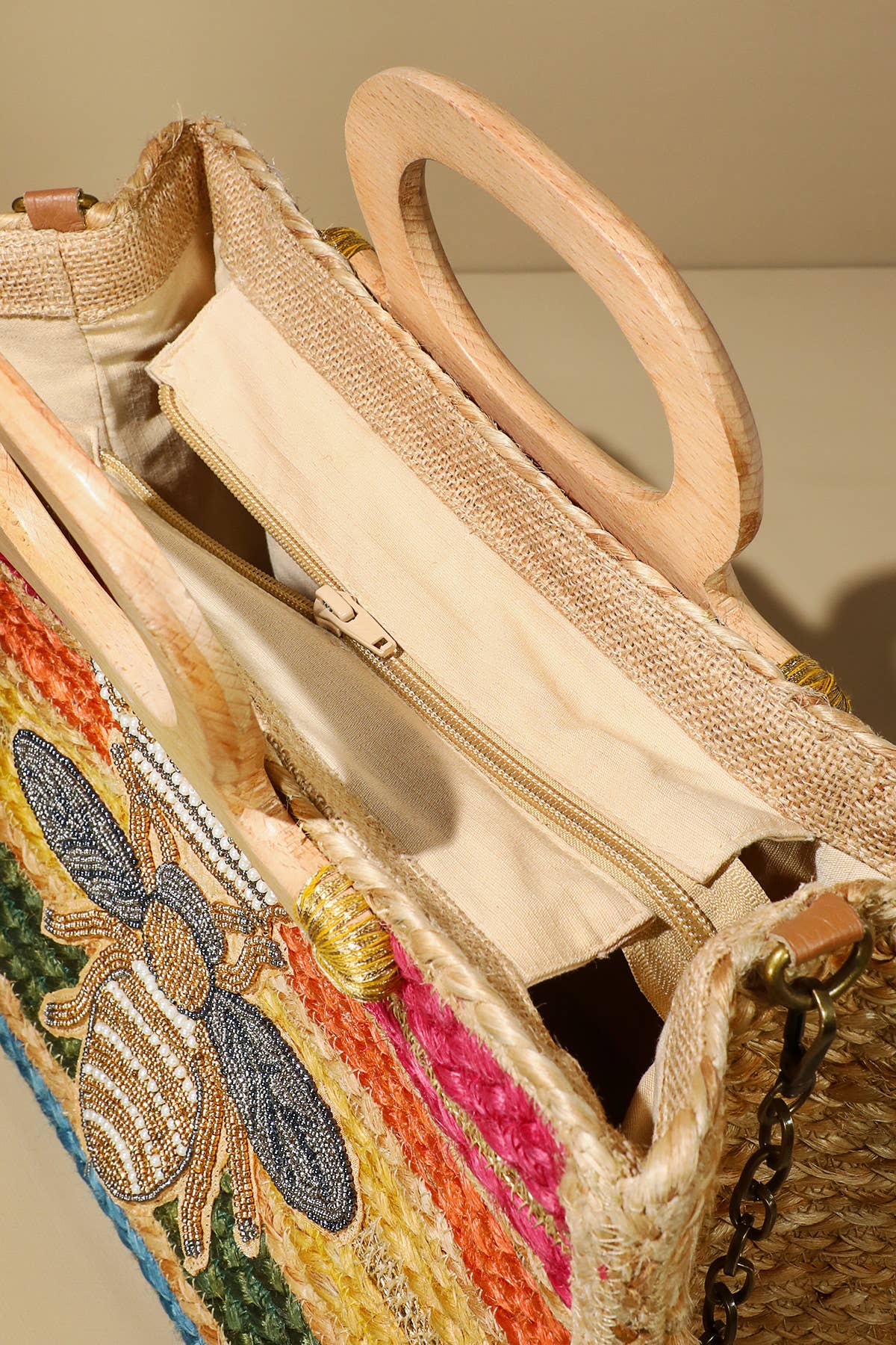 Azure-Bee Jute Tote Bag Urbanista