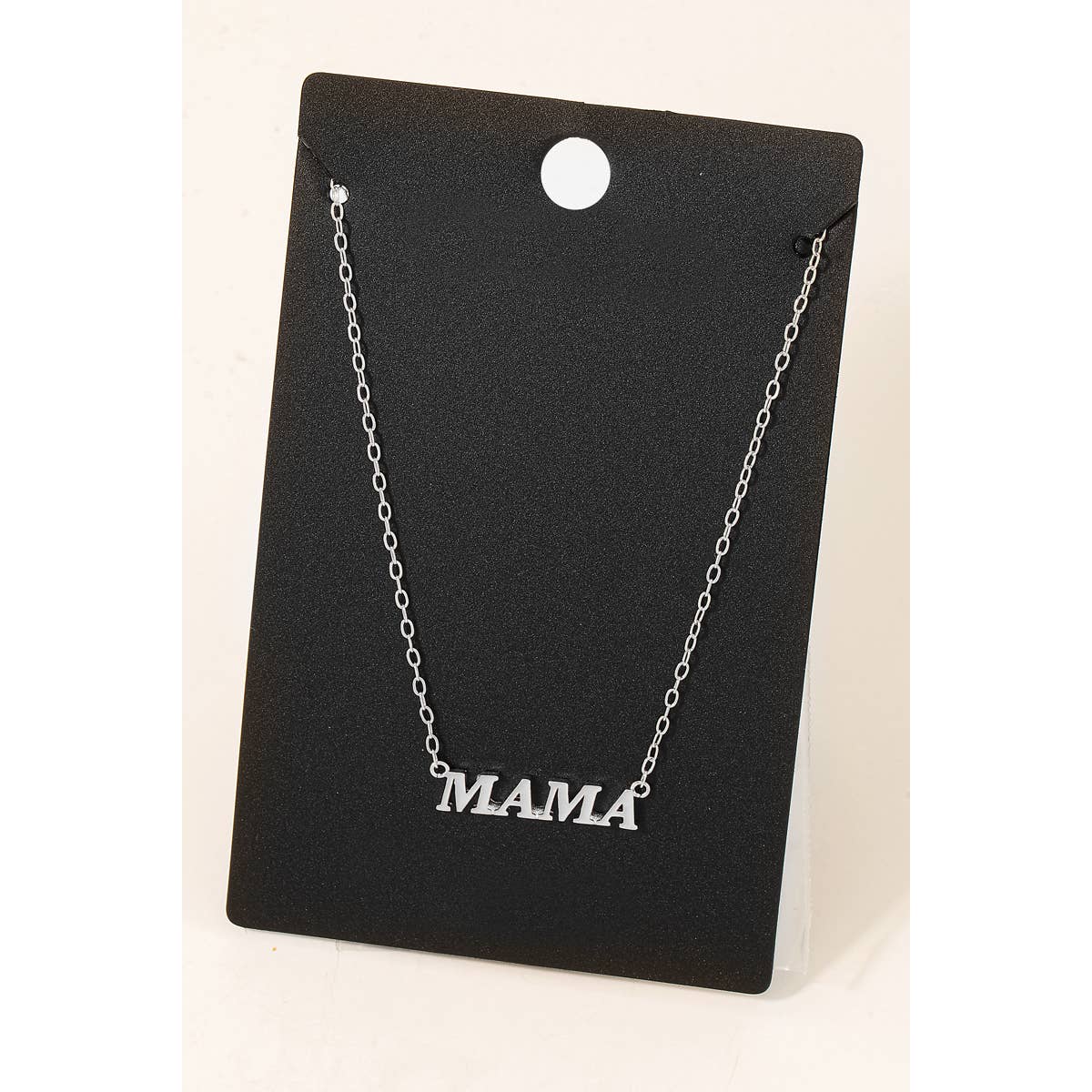 Gold Dipped Mama Pendant Necklace 926 WEST