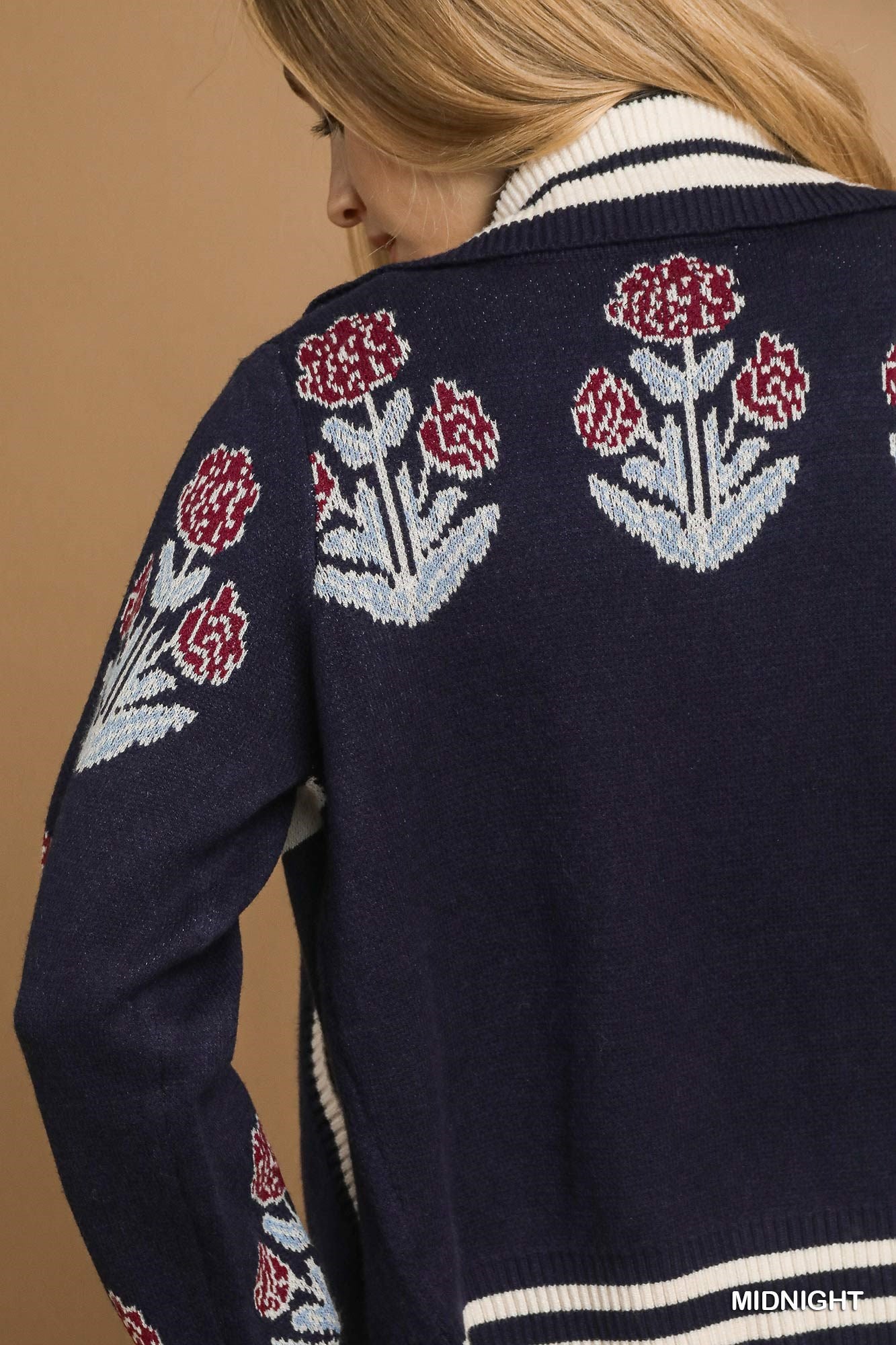 UMGEE-Jacquard Single Stem Knit Jacket 926 West