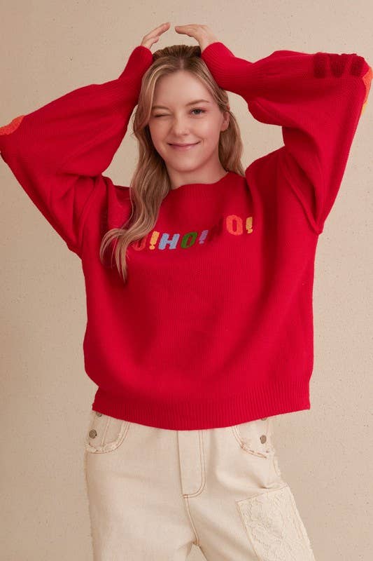 OVERSIZE Christmas Sweater with Lettering Mello.