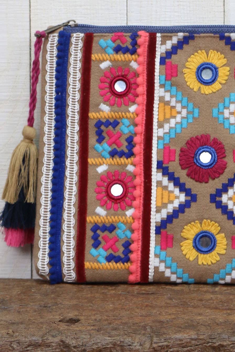 Embroidered Clutch Bag 926 WEST