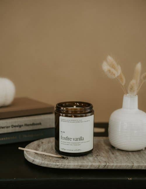 7 oz Candle - Foxfire Vanilla Vanilla and Spruce, LLC