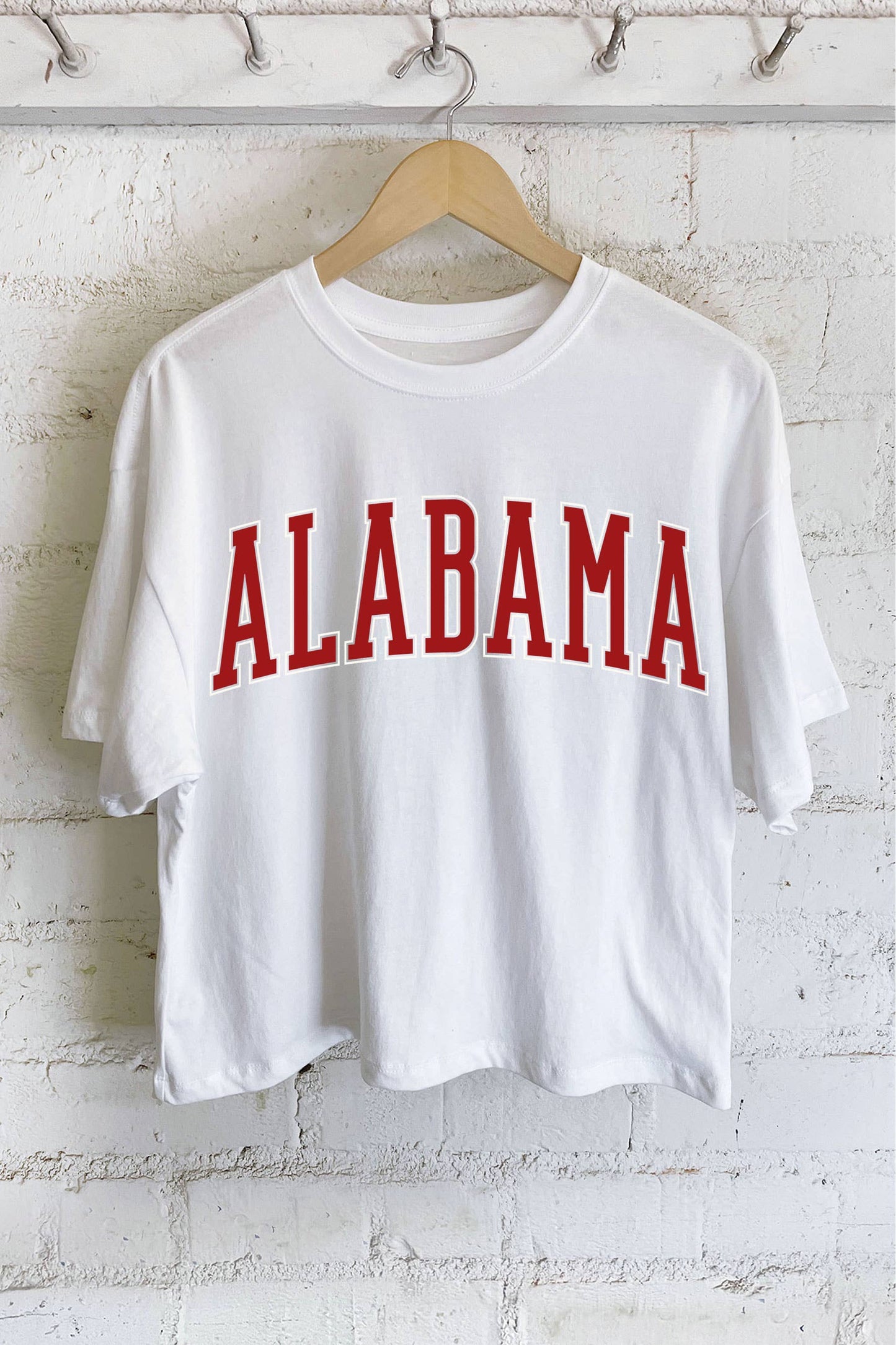 ALABAMA PUFF GRAPHIC LONG CROP TOP