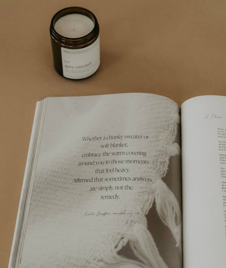 7 oz Candle - Grey Sweater Vanilla and Spruce, LLC