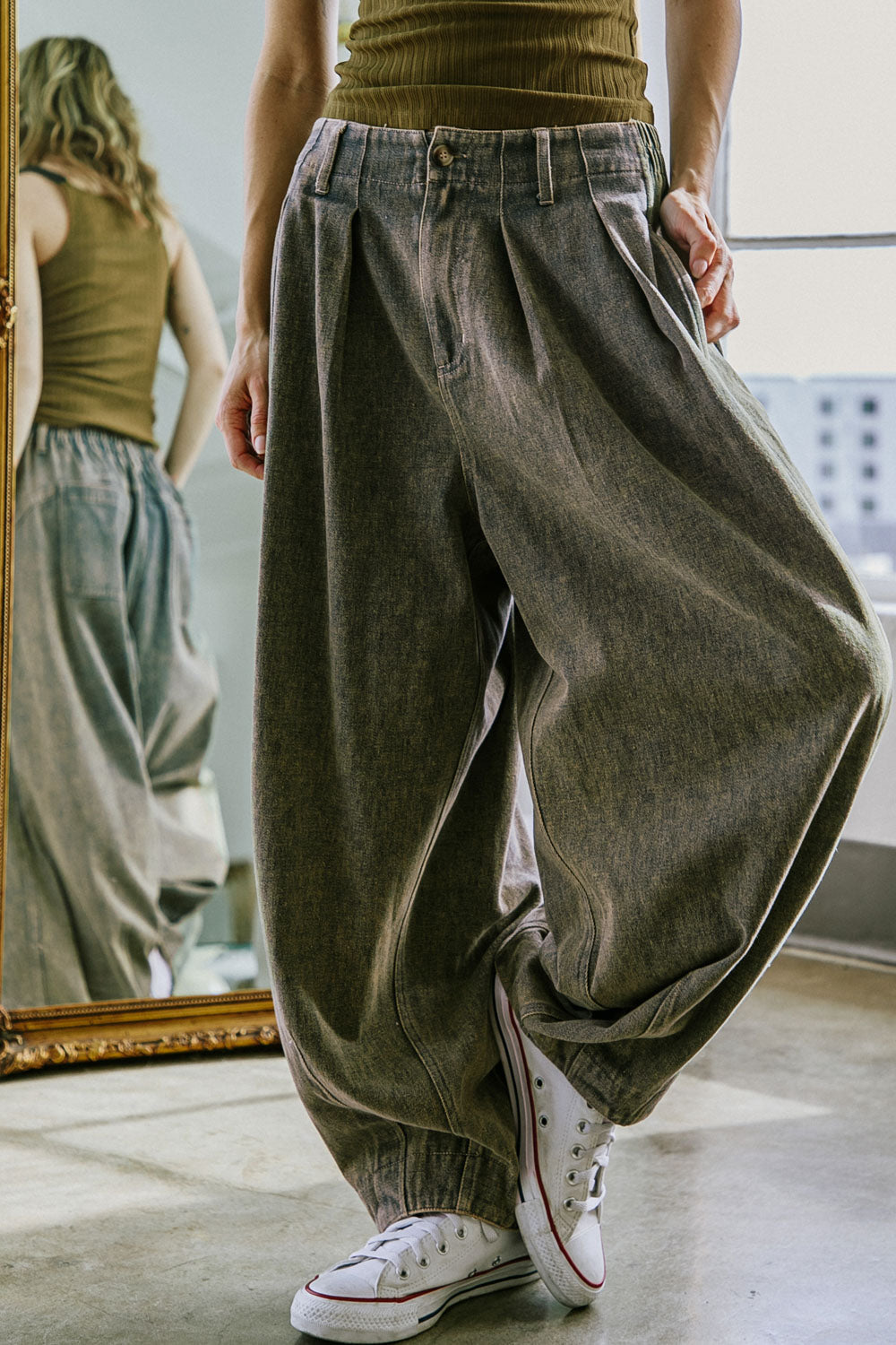 STUCK IN YOUR WAYS DENIM PANTS Flying Tomato