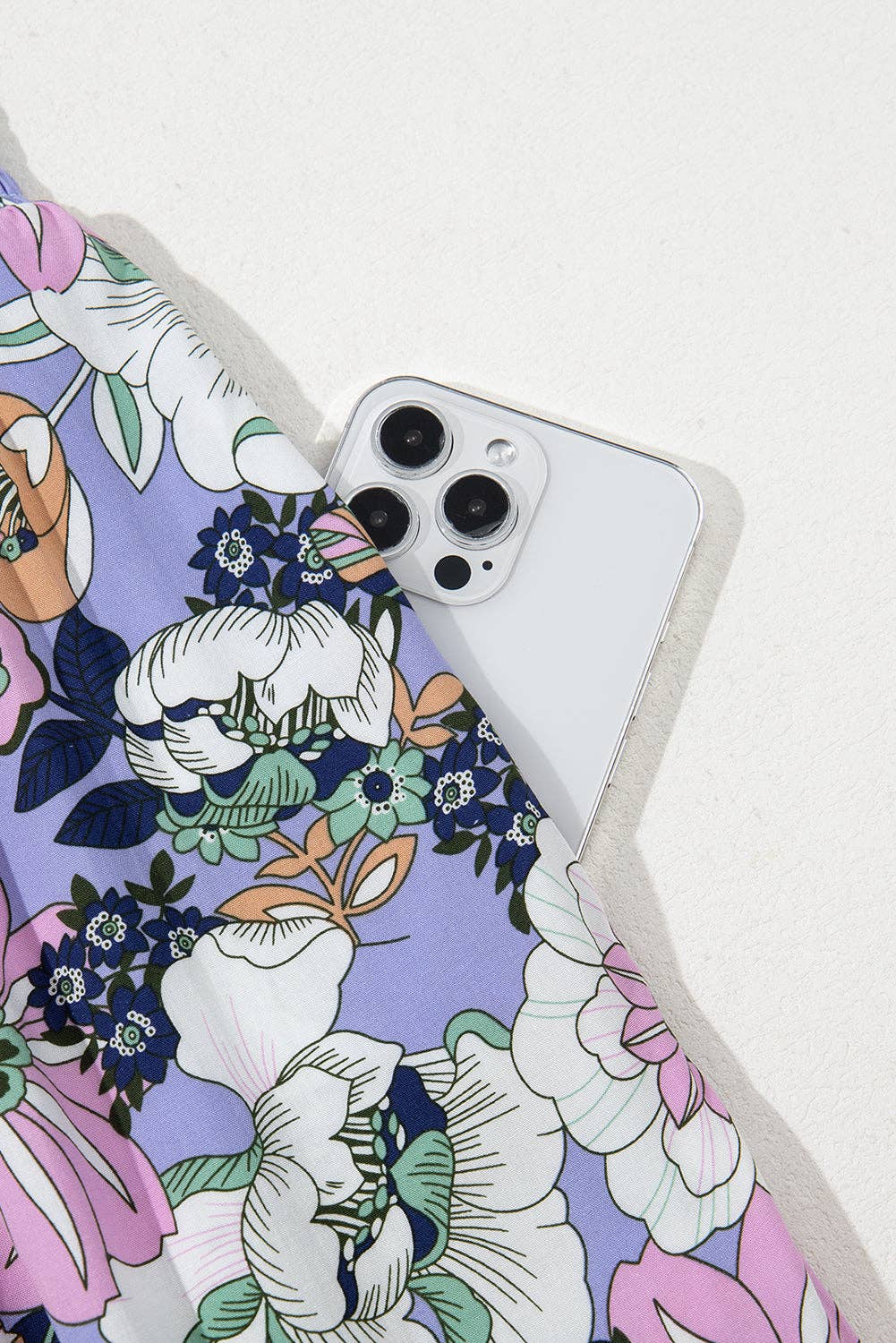 FINAL SALE- Floral Smocked Square Neck Summer Jumpsuit