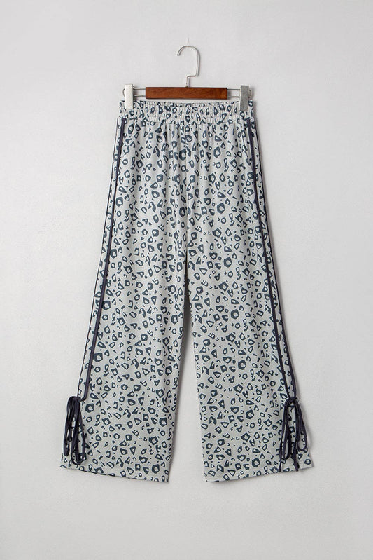 Leopard Bow Tie Side Pants LALA LOO