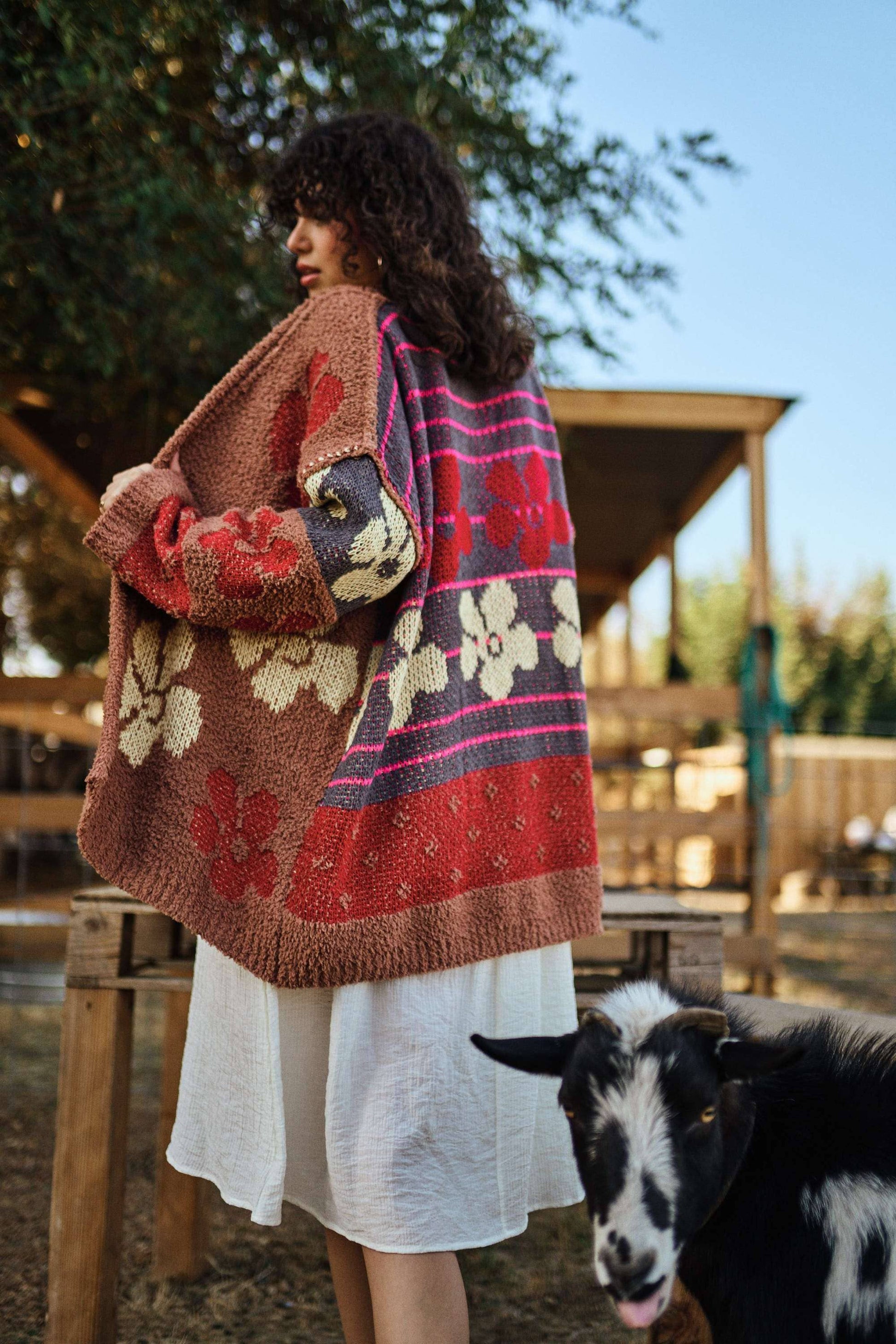 Daisy Oversize Terry Knit Cardigan Mello.