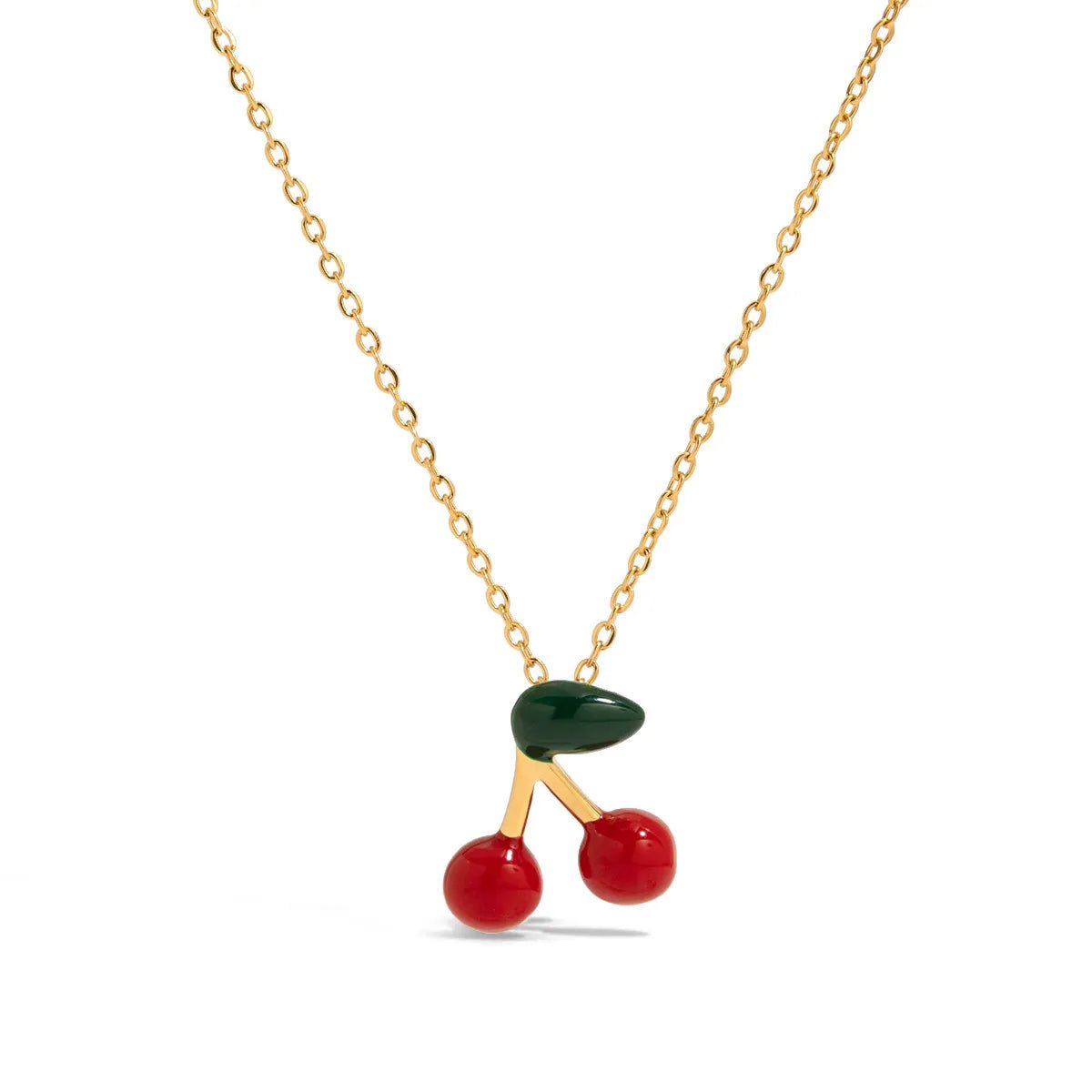 18K Gold - Plated Cherry Pendant Necklace - 926 West