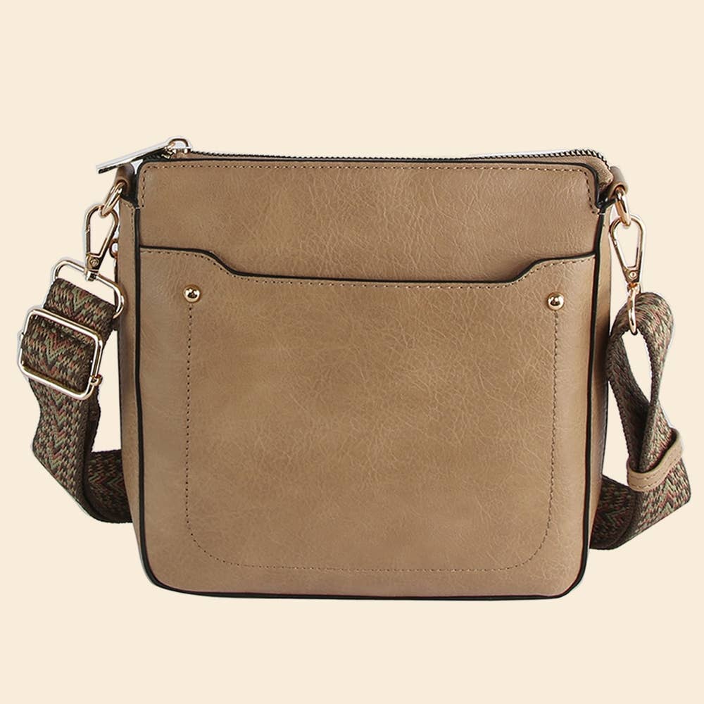 Boho Strap Faux Leather Crossbody Messenger Bag Anarchy Street