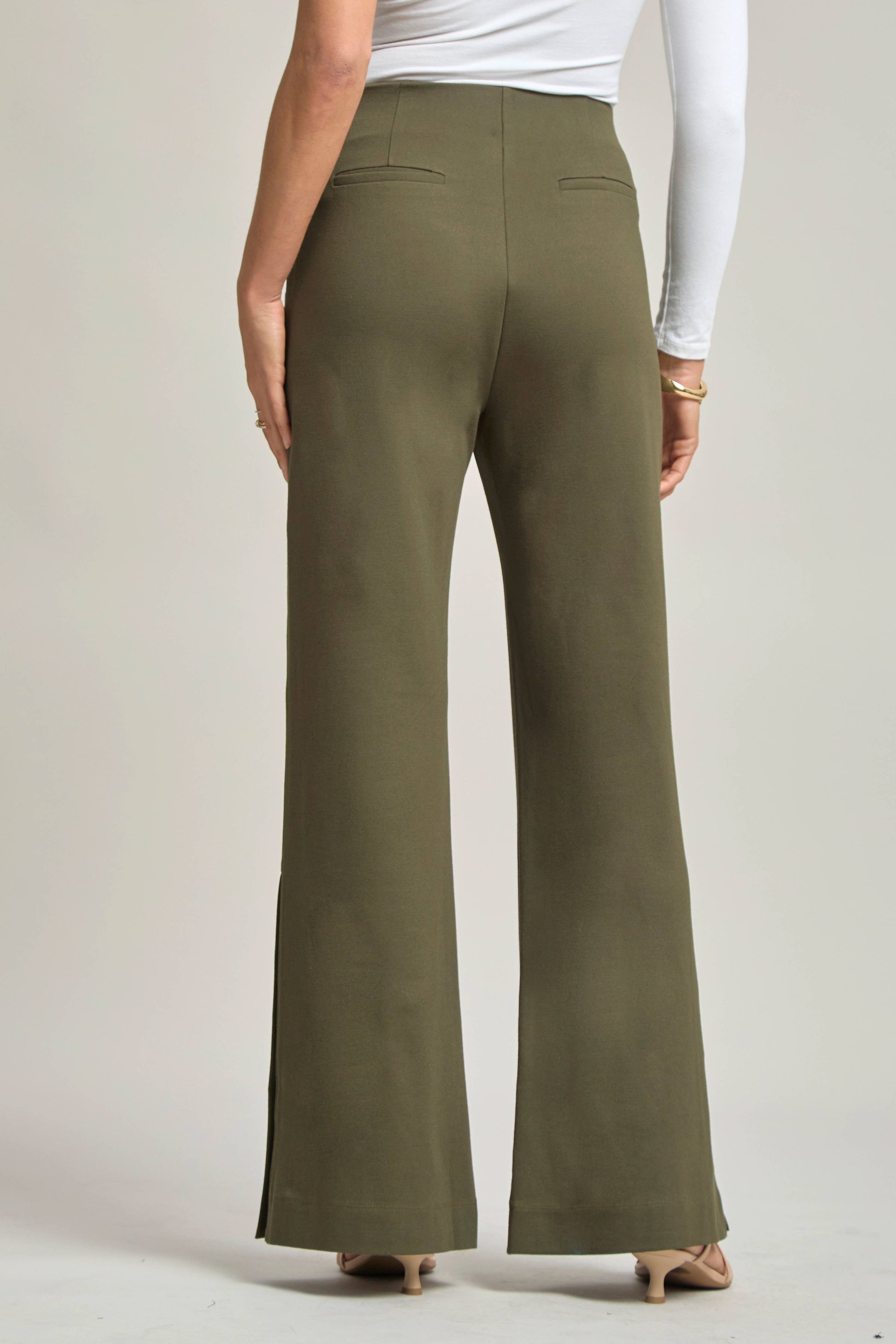 Magic Gala Button-Hem Pants Dear Scarlett