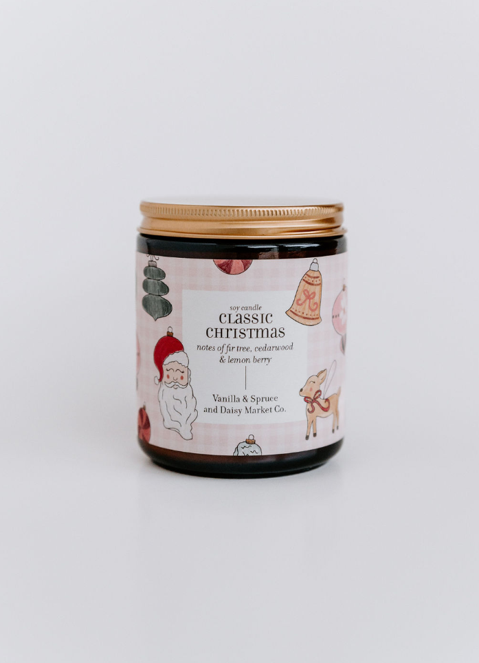 7 oz Candle - Classic Christmas Vanilla and Spruce, LLC
