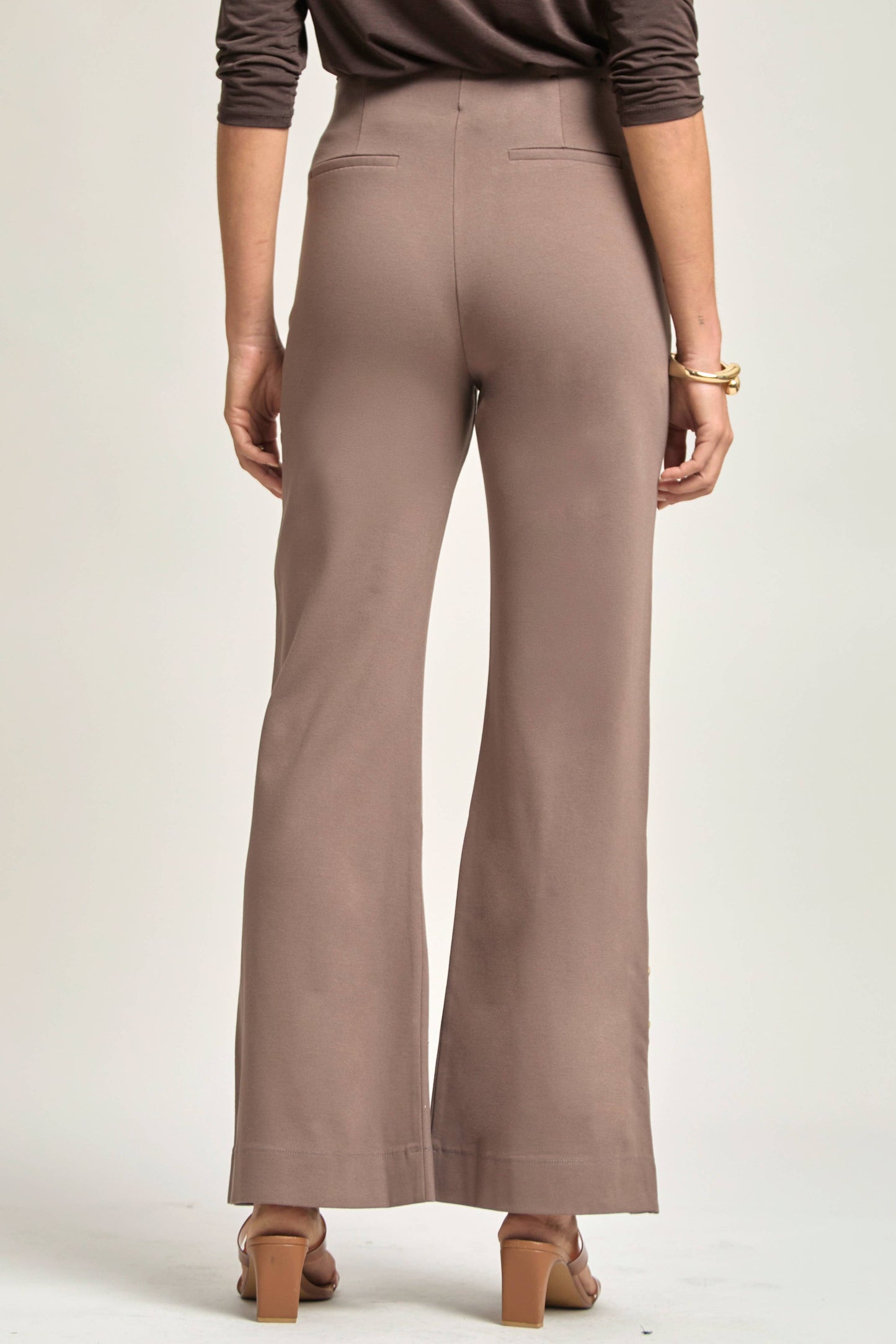 Magic Gala Button-Hem Pants Dear Scarlett