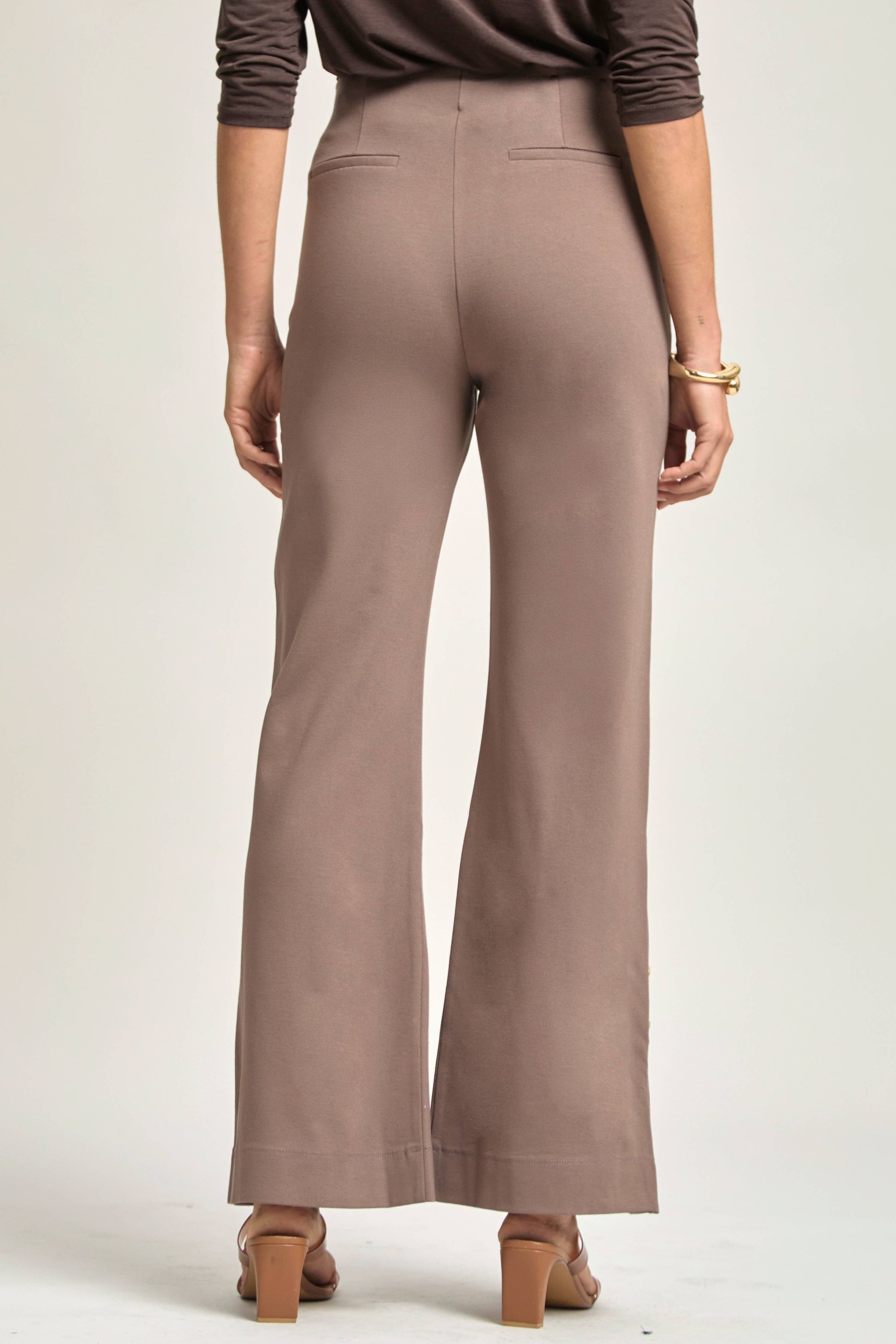Magic Gala Button-Hem Pants Dear Scarlett