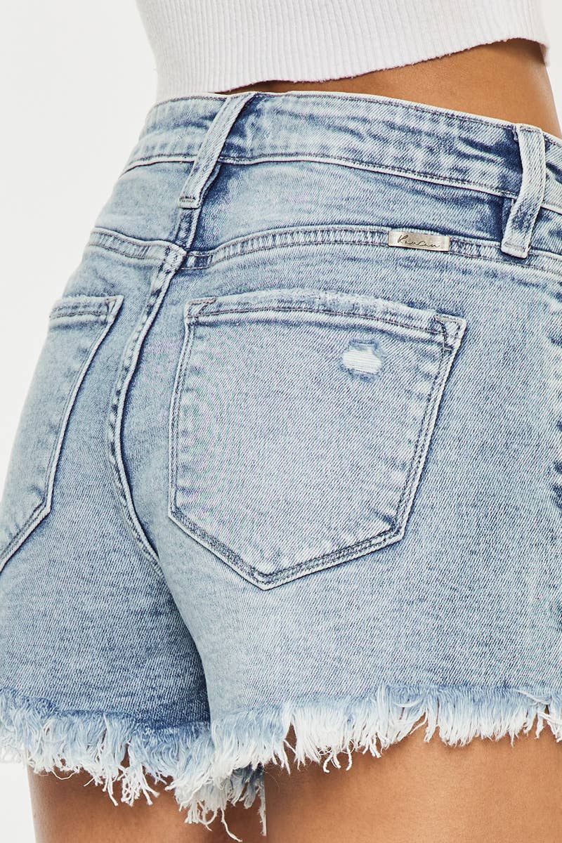 Kancan High Rise Frey Shorts