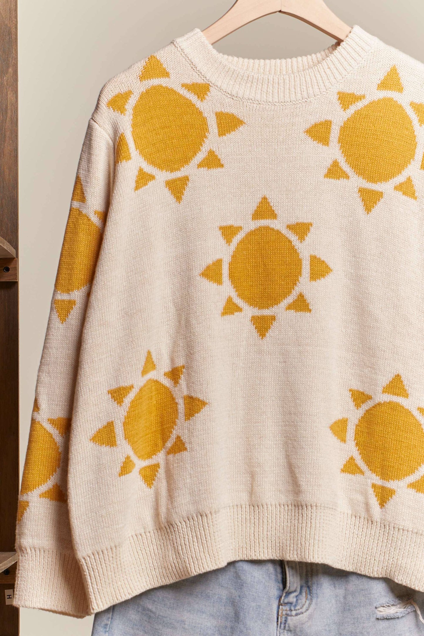 Sun Patched Loose Fit Sweater Mello.