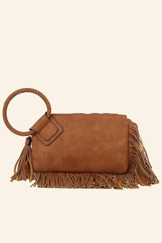 Fringe Cuff Clutch Tassel Wristlet Clutch Bag Anarchy Street