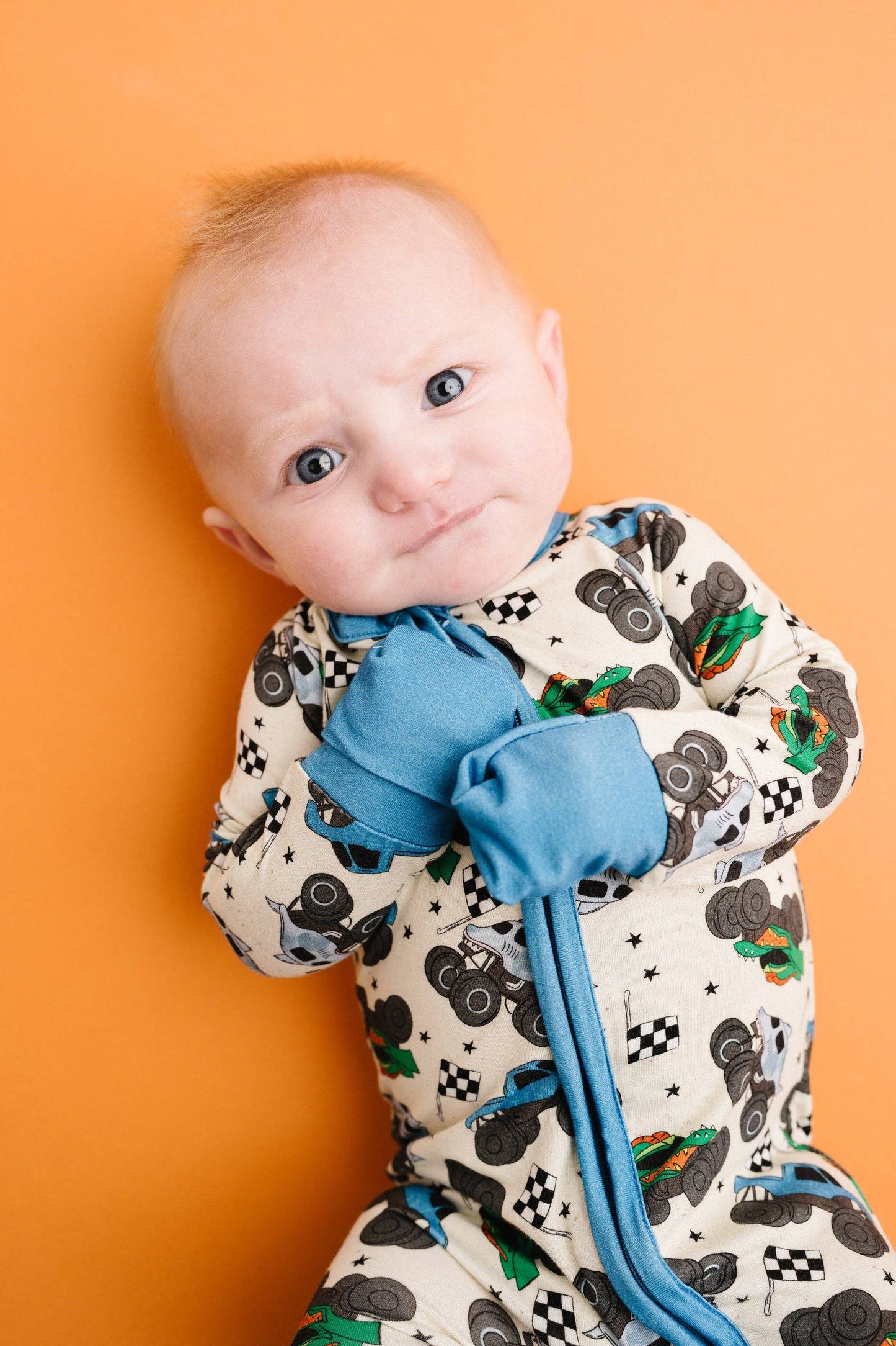 Monster Trucks Bamboo Sleeper Emerson+Ivory