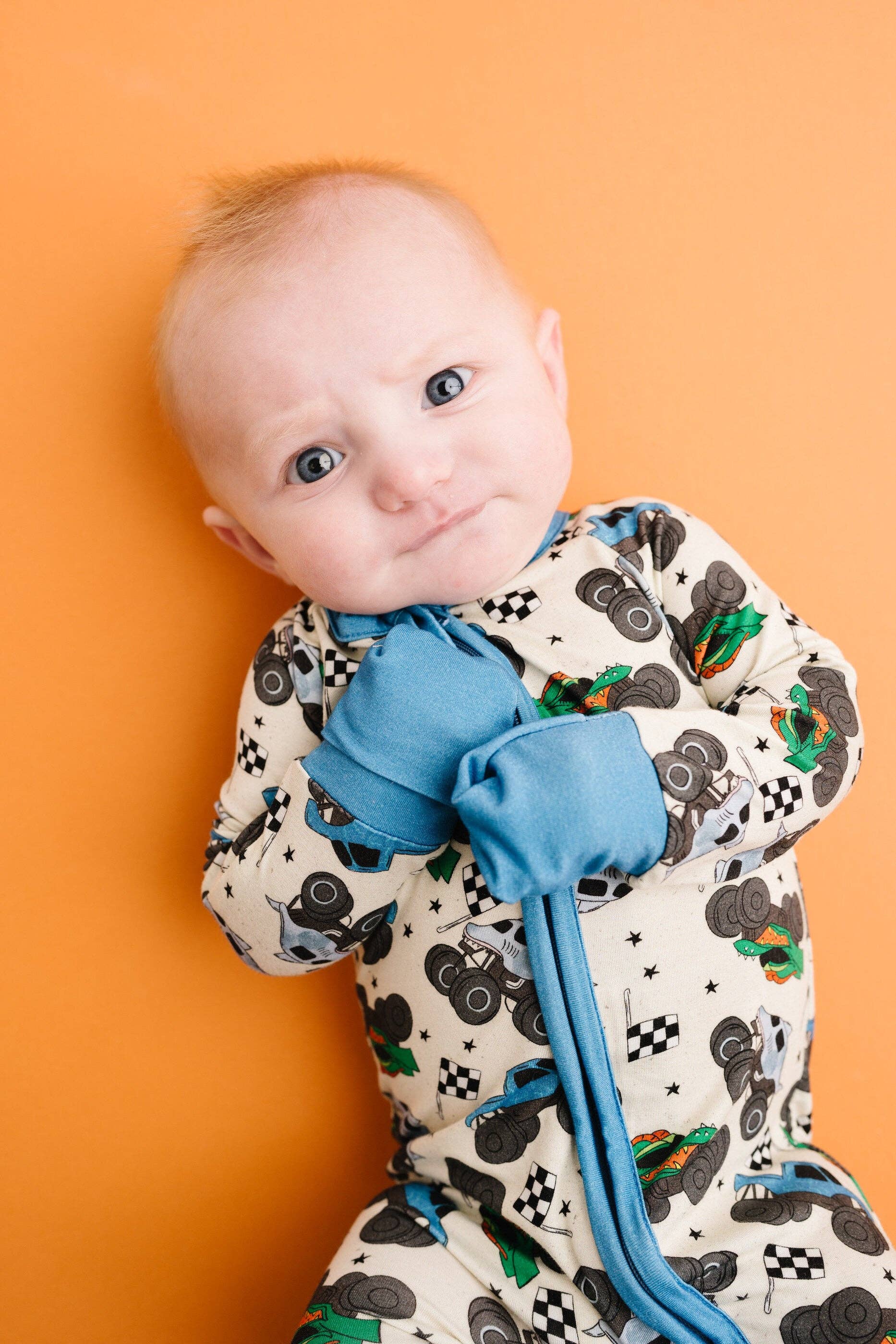 Monster Trucks Bamboo Sleeper Emerson+Ivory