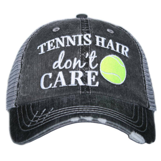 Tennis Hair Don't Care Trucker Hats