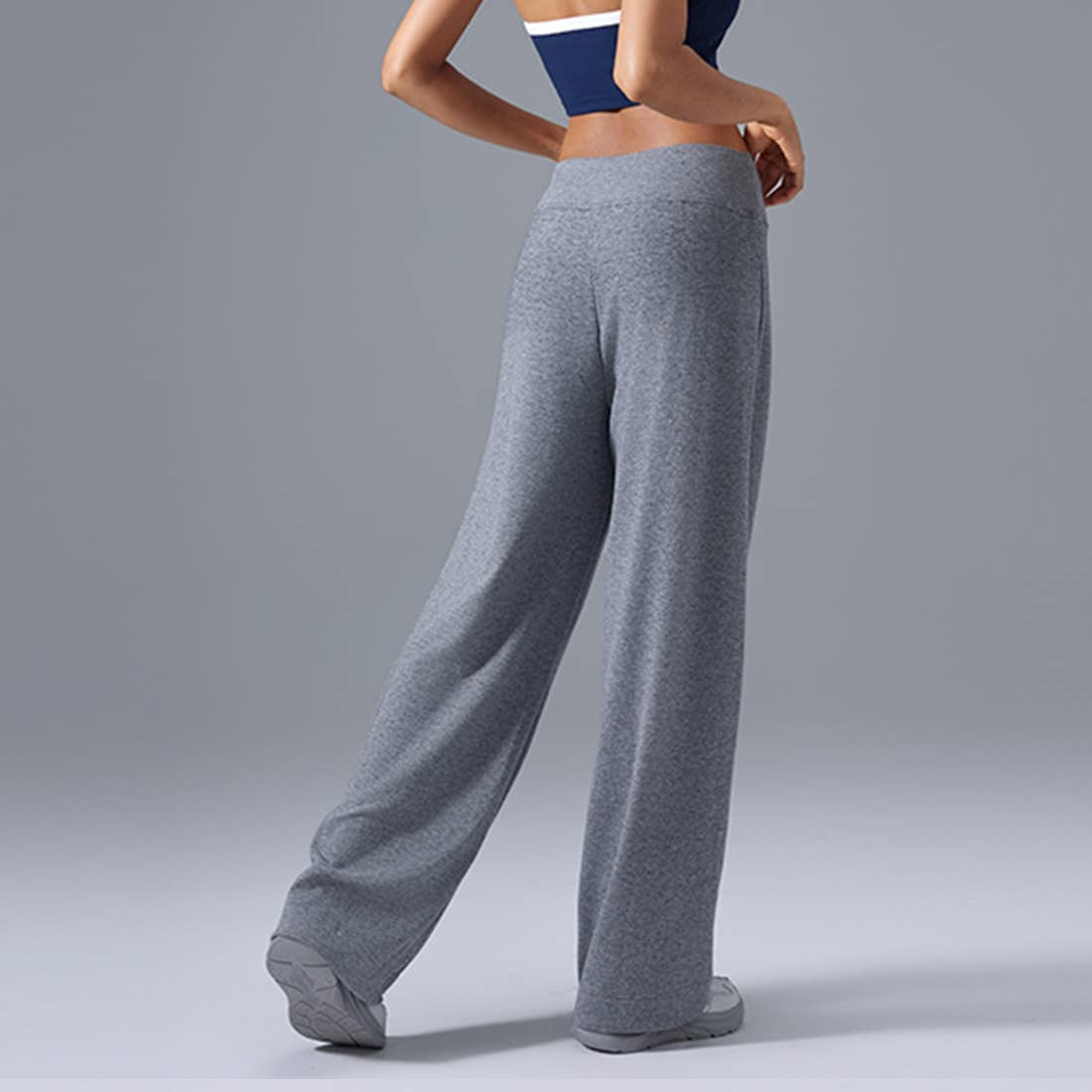 Women High-Waist Drawstring Flared Yoga Workout Pants Sodalemon