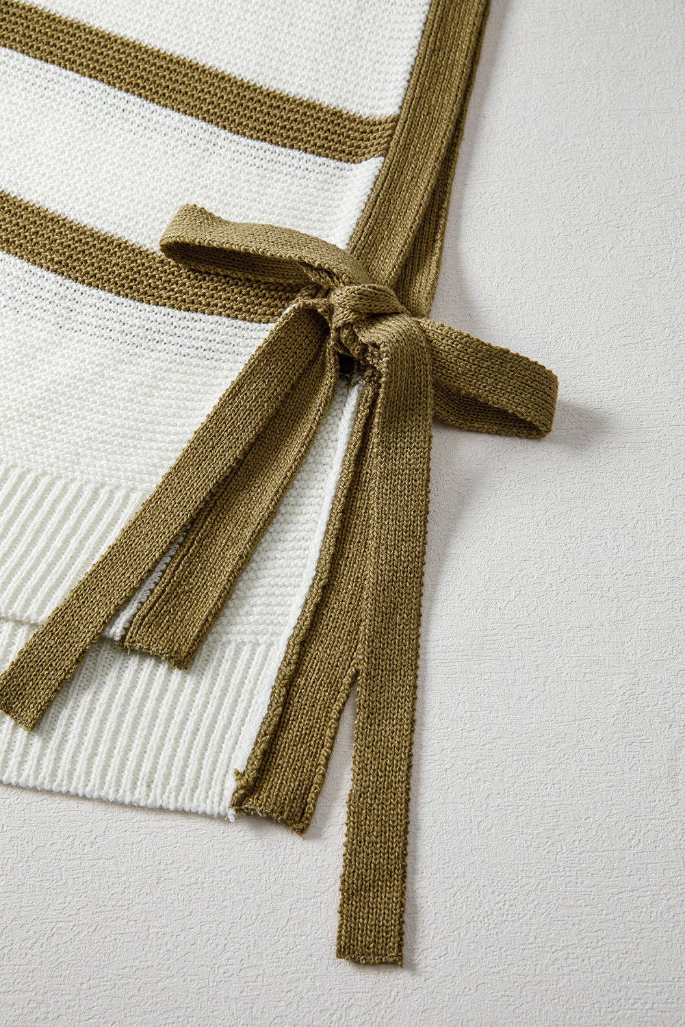 FINAL SALE- Stripe Tie Side Summer Sweater Top