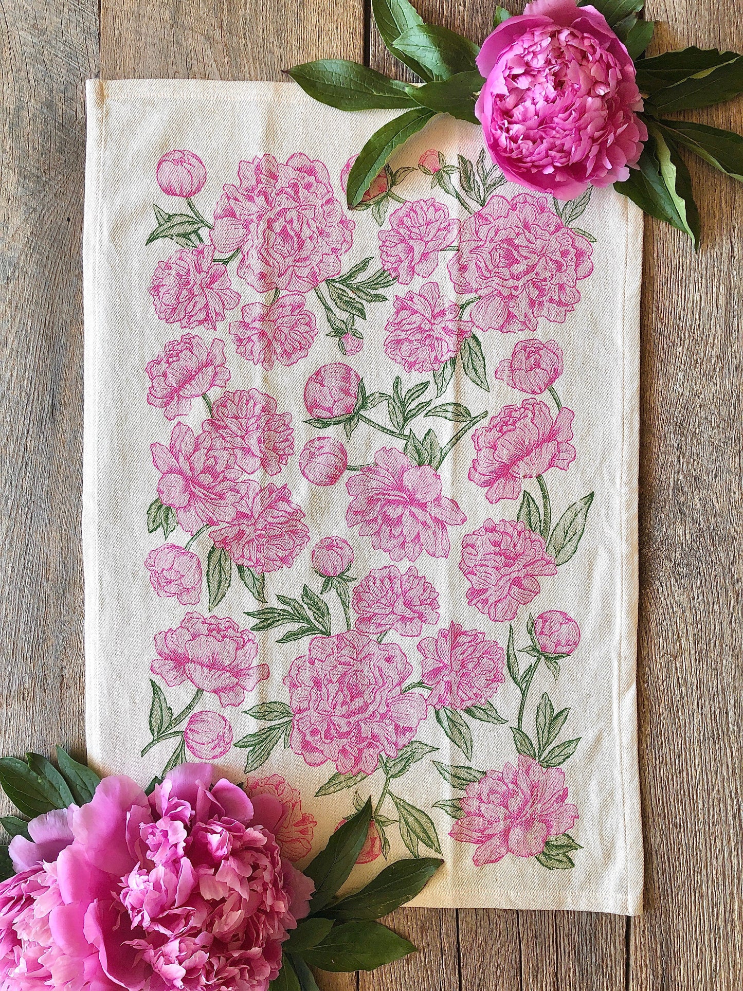 Peony Pattern - Kitchen Towel