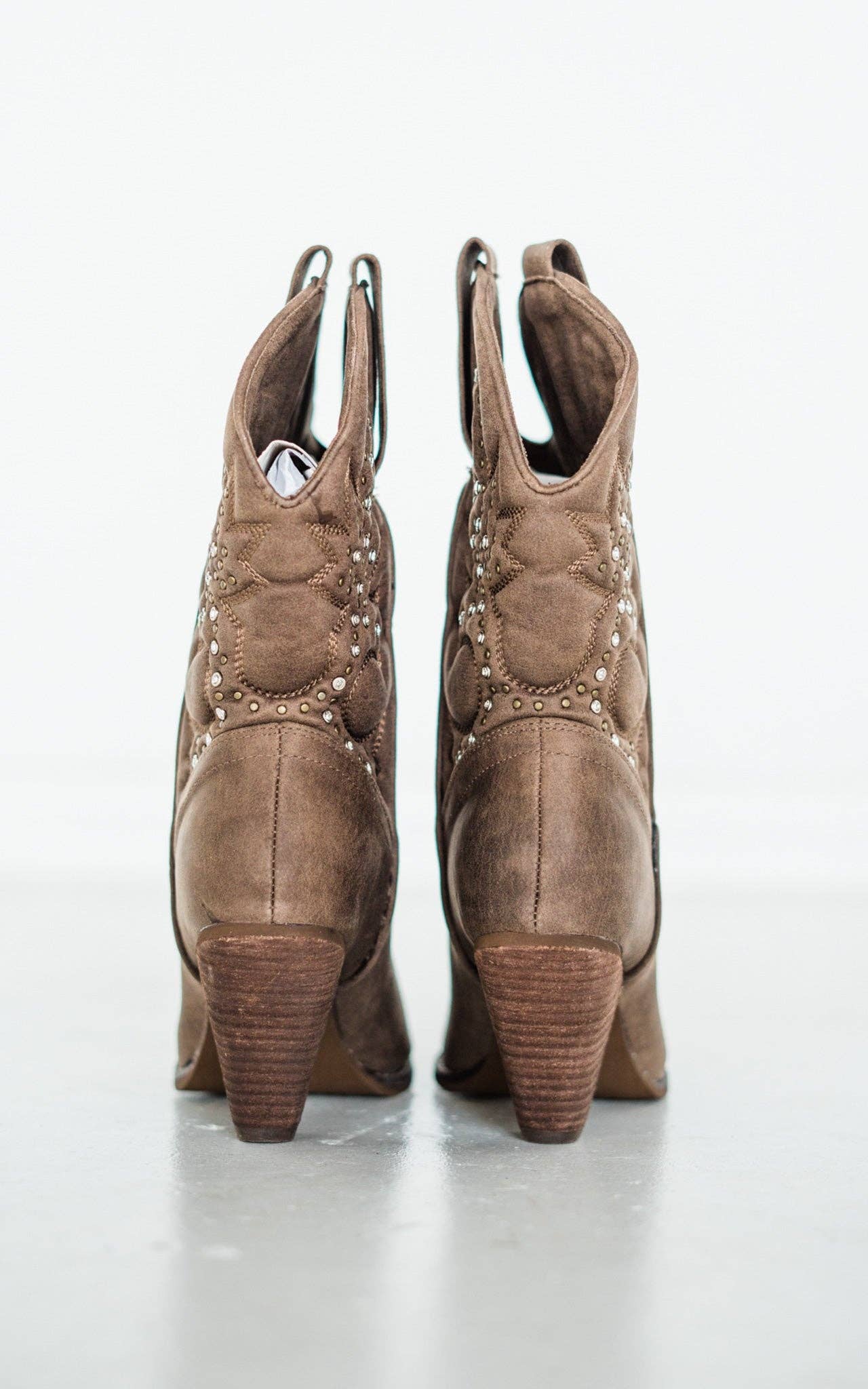 Houston Western Boots in Taupe Naughty Monkey