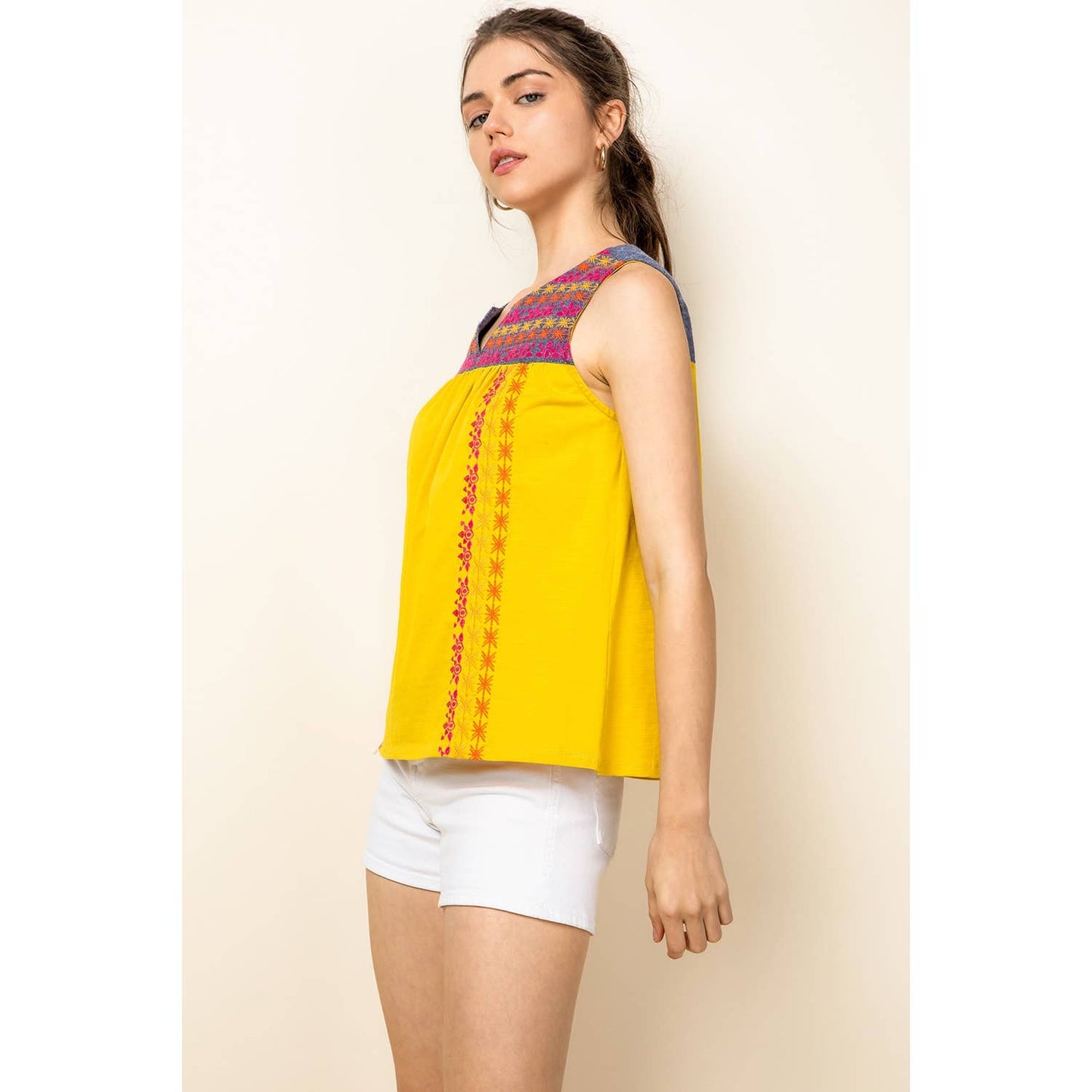 Embroidered Tank Top