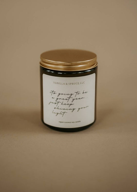 7 oz Candle - Special Occasion - Celebration Vanilla and Spruce, LLC