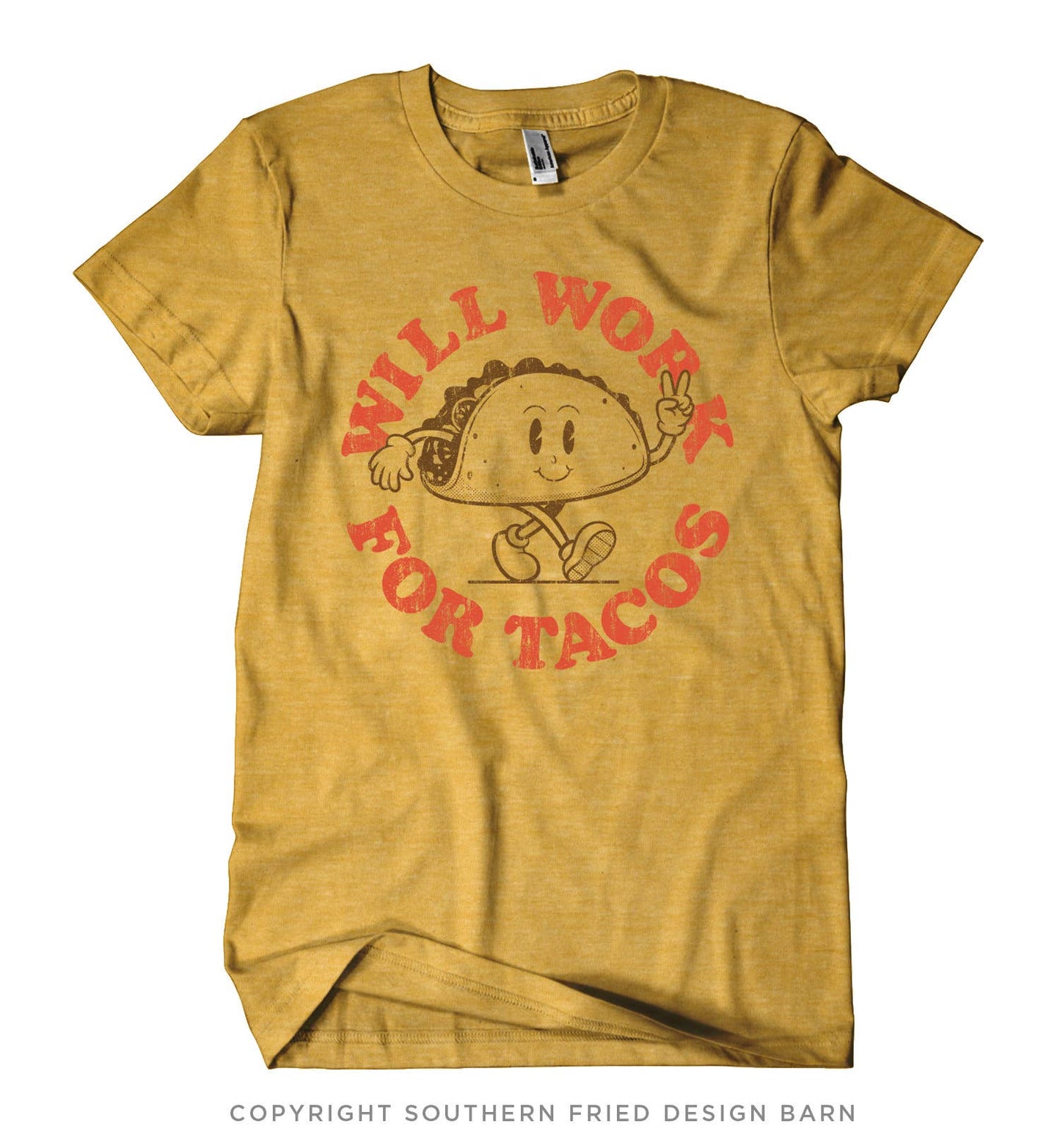 Will Work For Tacos- Shirt