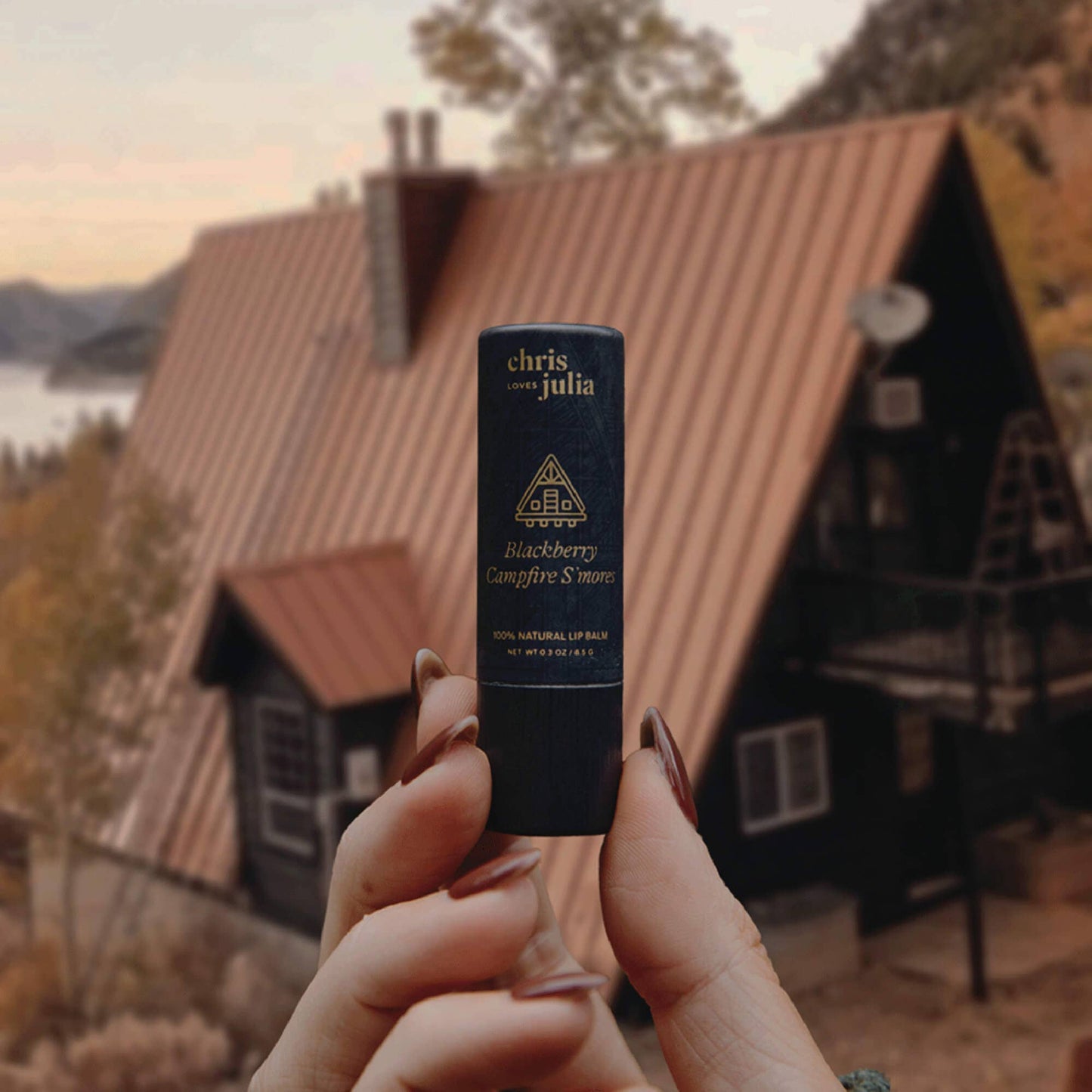 Lip Balm, Chris Loves Julia, Blackberry Campfire S'mores Poppy & Pout