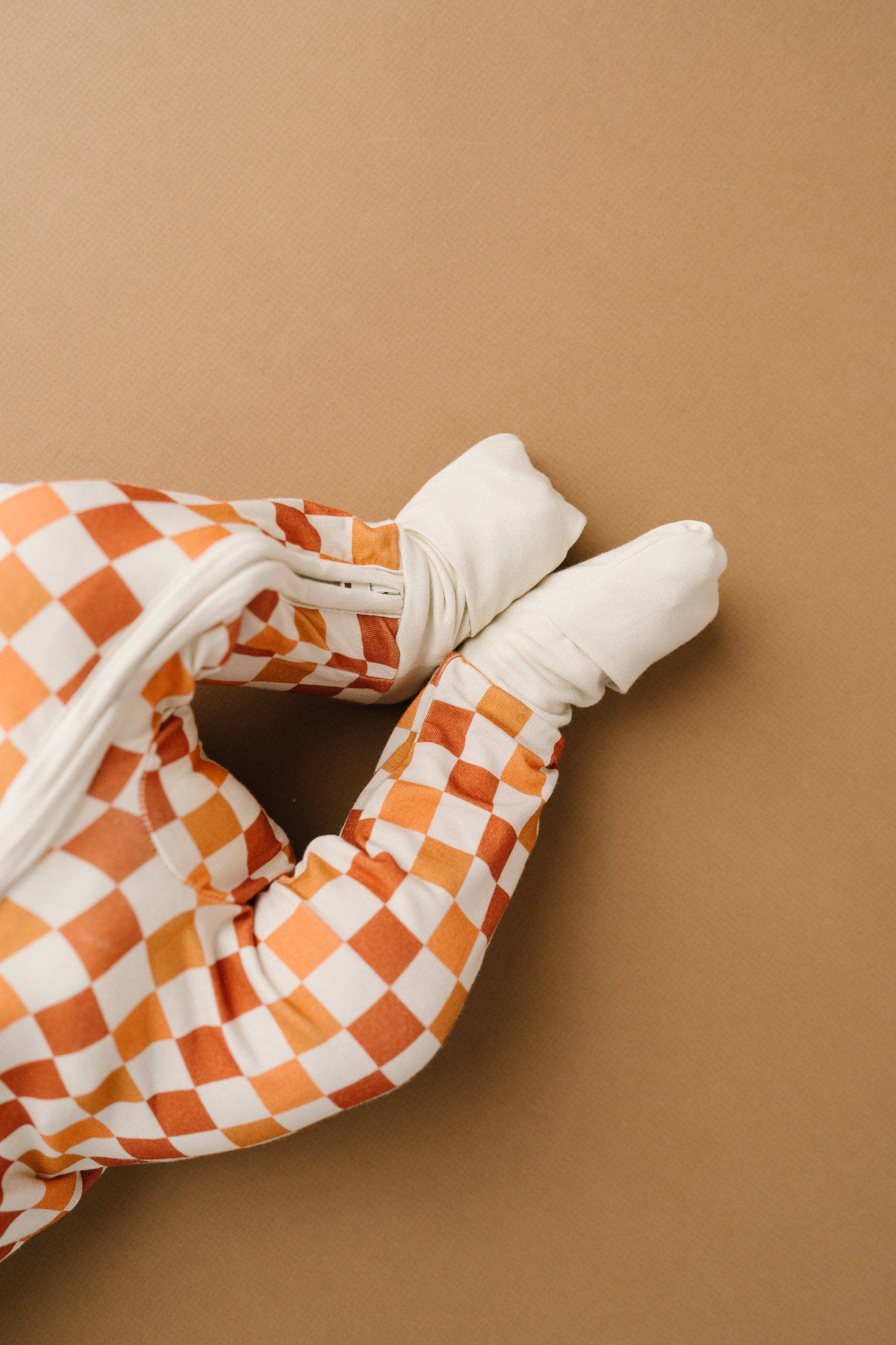 Fall Checkered Bamboo Sleeper Emerson+Ivory