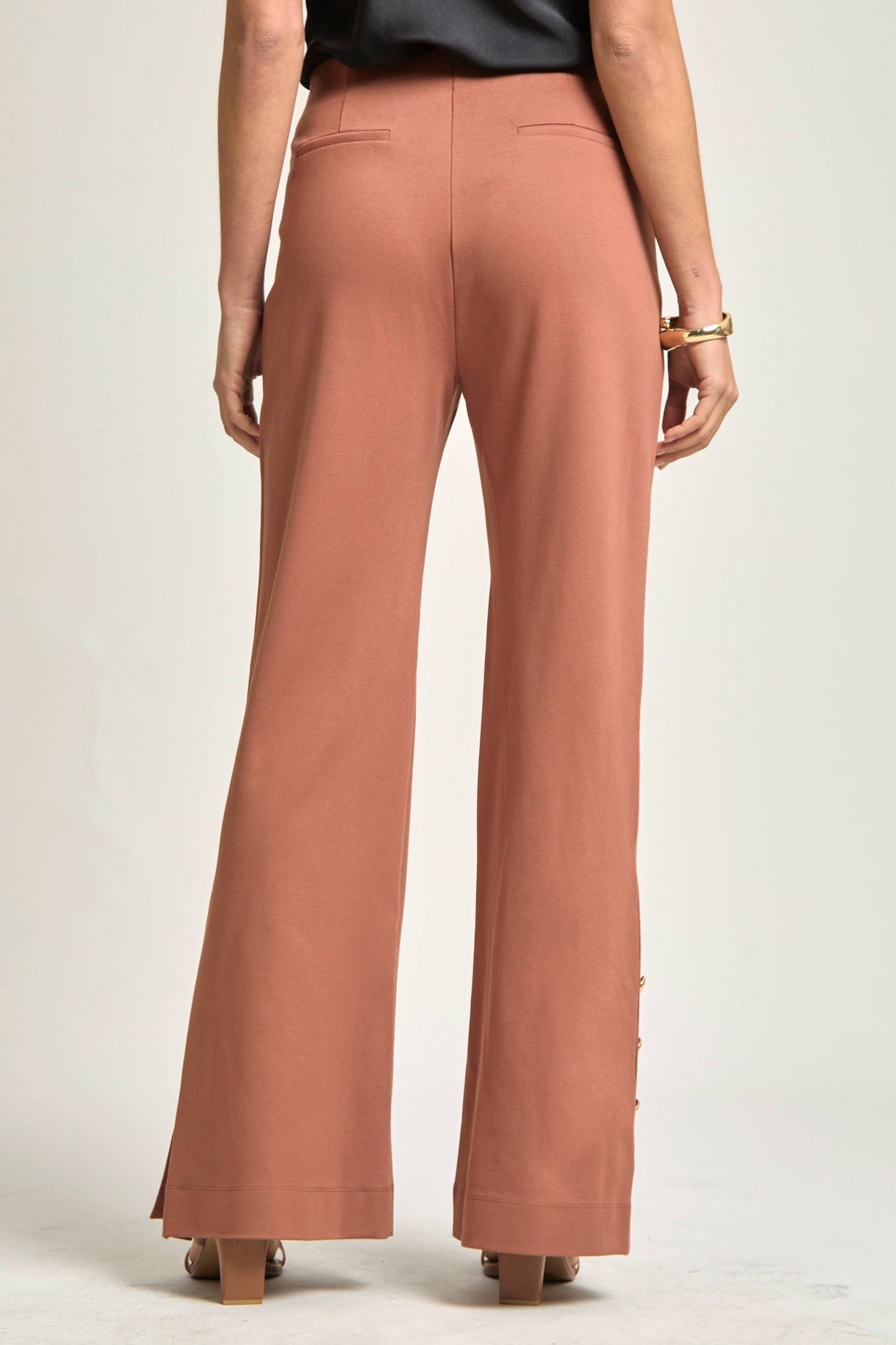 Magic Gala Button-Hem Pants Dear Scarlett