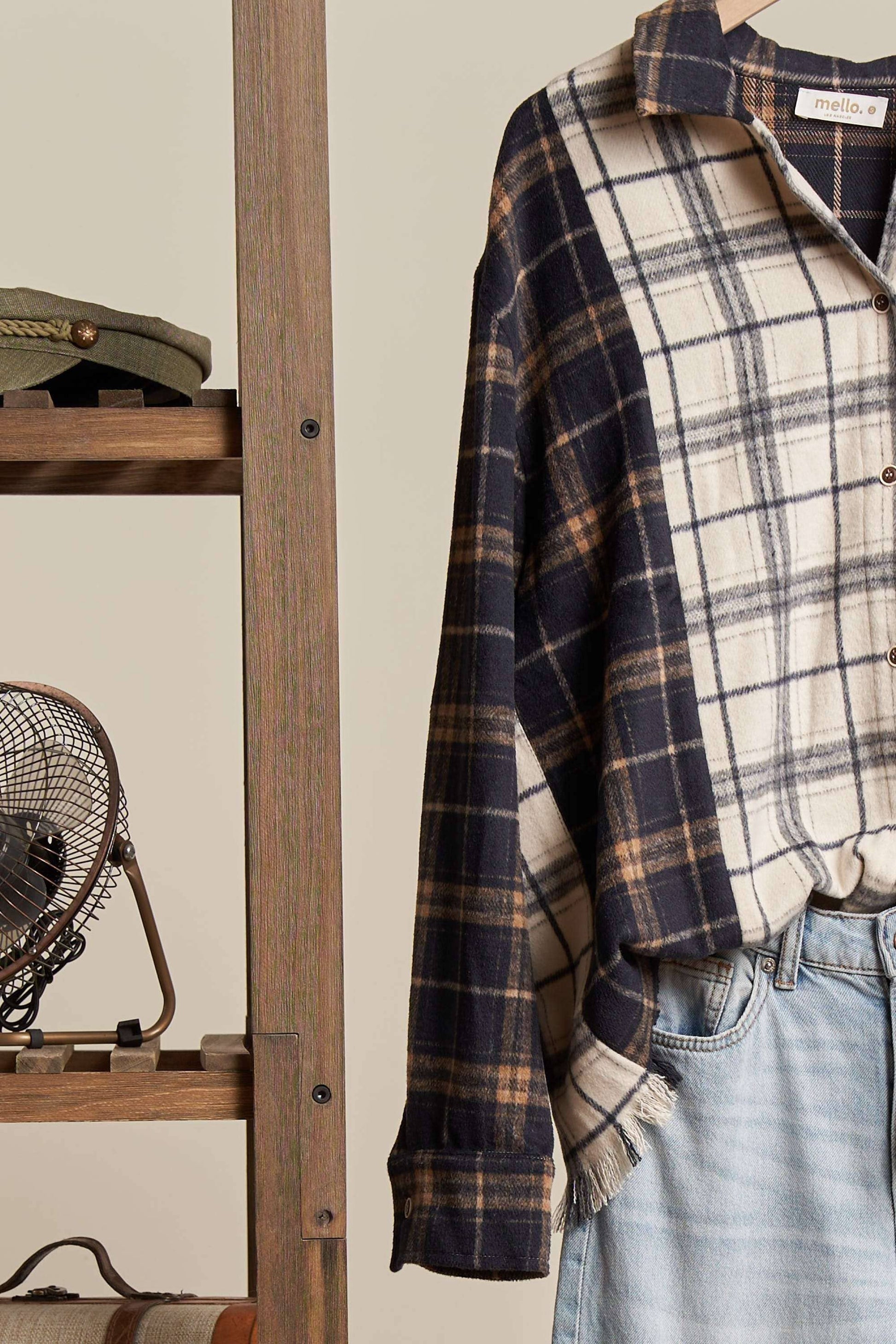 Plaid Oversize Shacket Mello.