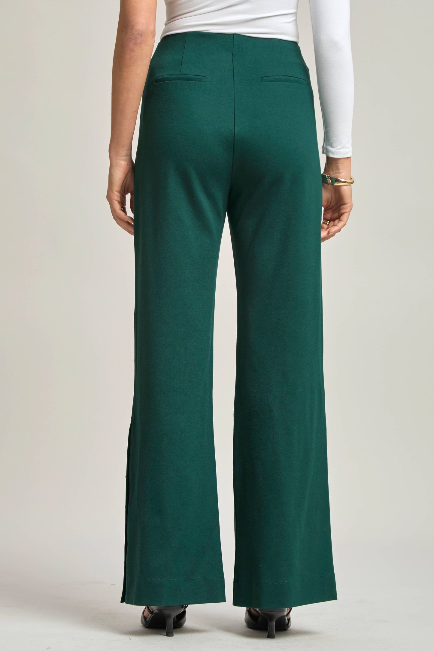 Magic Gala Button-Hem Pants Dear Scarlett