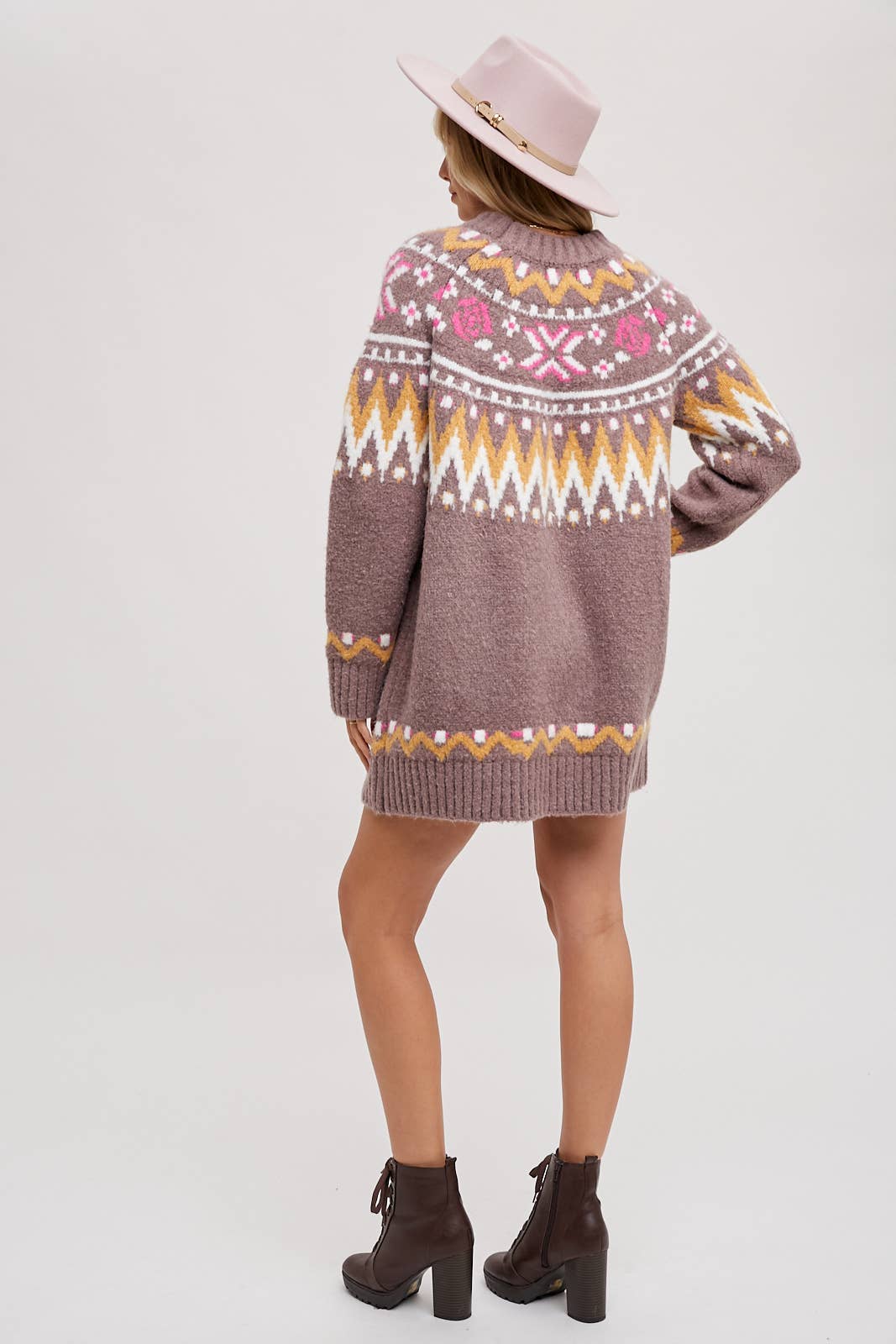 FAIR ISLE SWEATER DRESS Bluivy