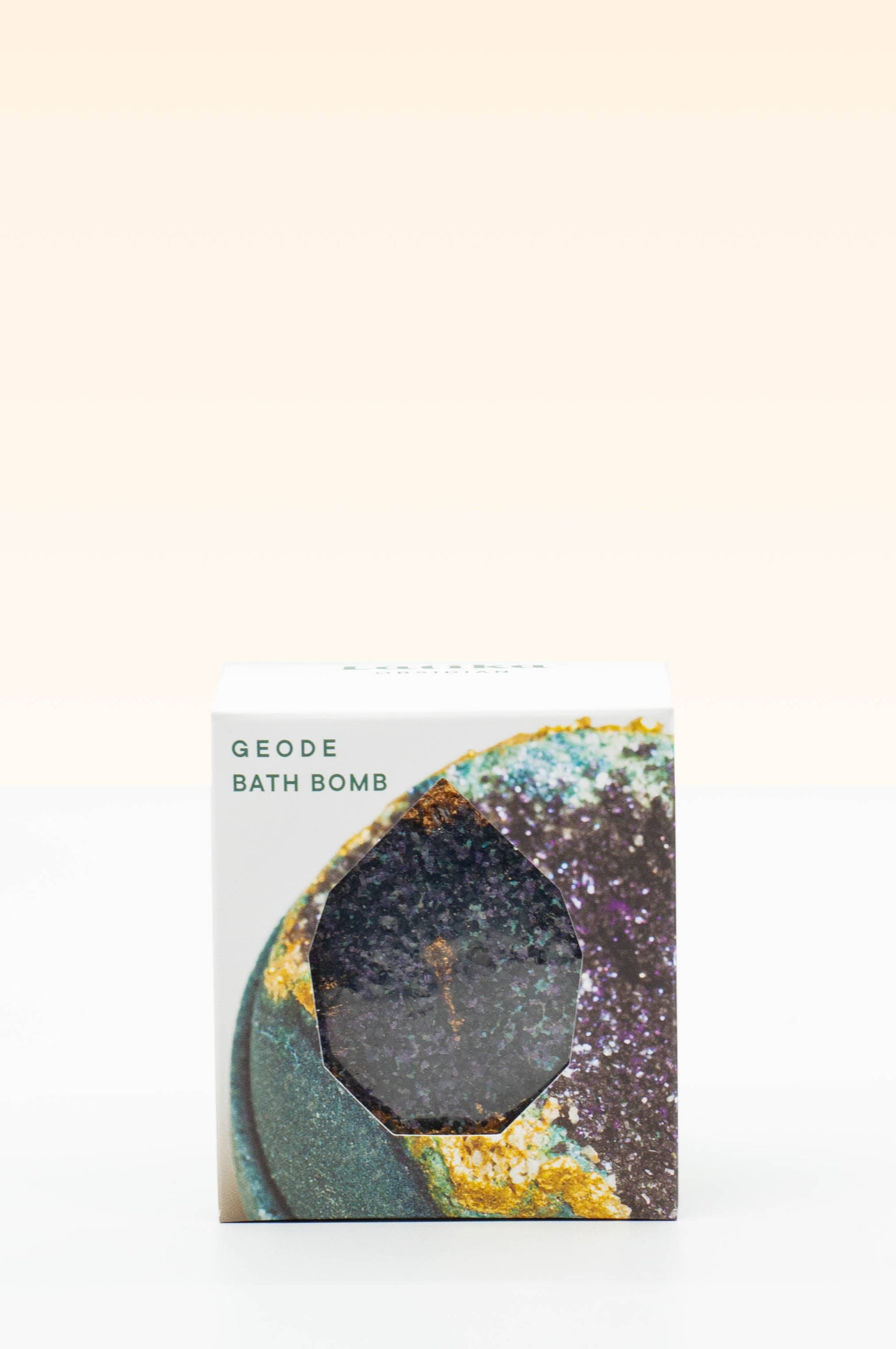 Obsidian Geode Crystal Bath Bomb – Black + Gold Latika Beauty