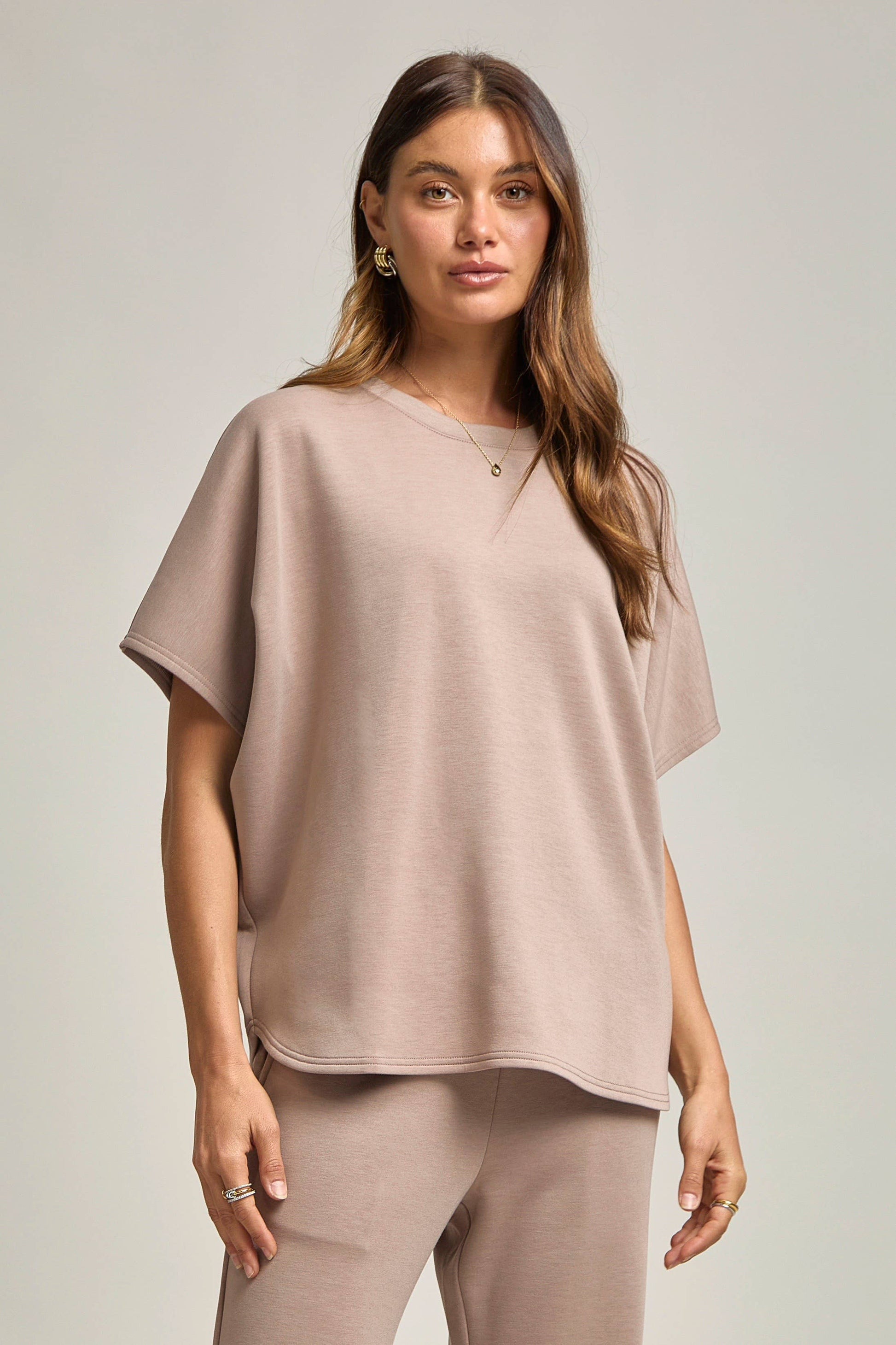 Poncho Top + Bell Bottom Modal Set Dear Scarlett