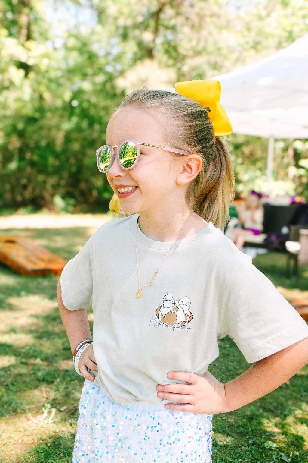 We've Got Spirit | Purple + Gold | Football Kid’s Tee Magnolia Mudbugs