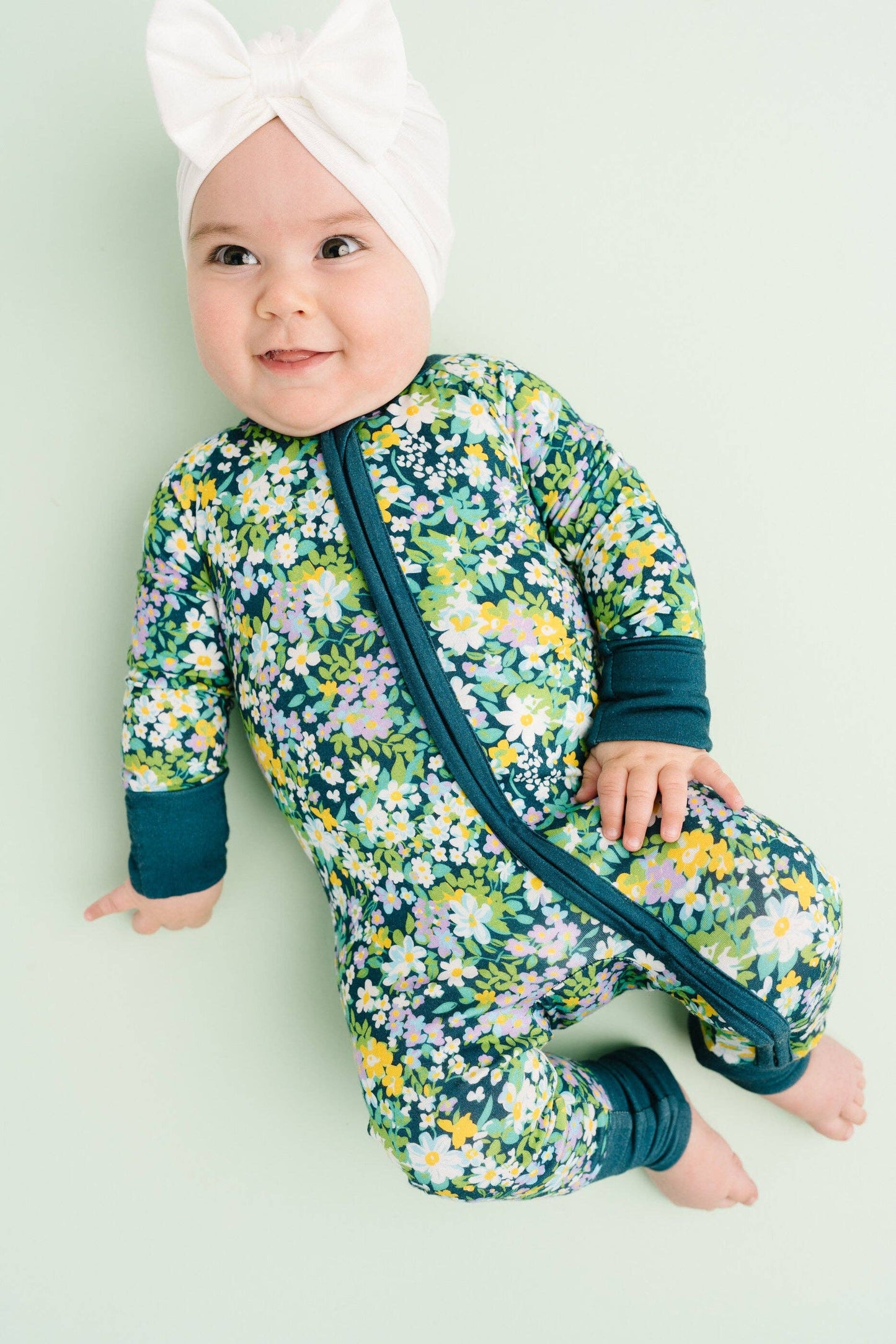 Breezy Floral Bamboo Sleeper Emerson+Ivory