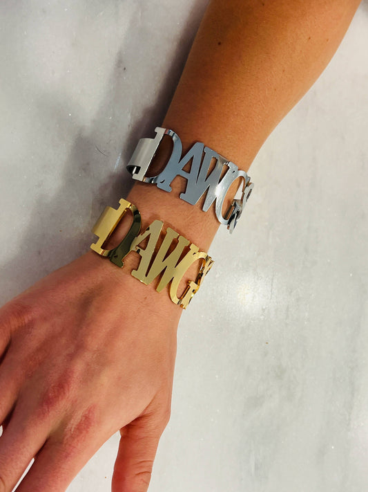 DAWGS Bangle Bracelets Tarnish Resistant All Caps -Go Dawgs Steele Sloan Designs