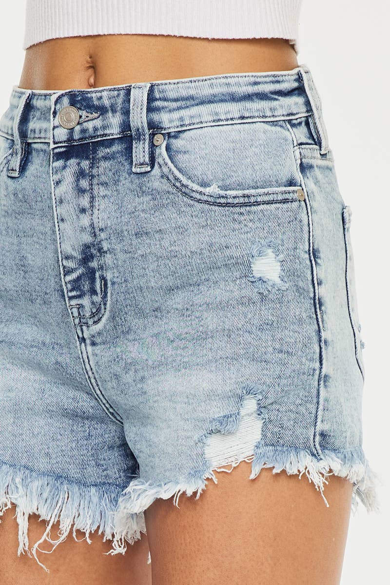 Kancan High Rise Frey Shorts