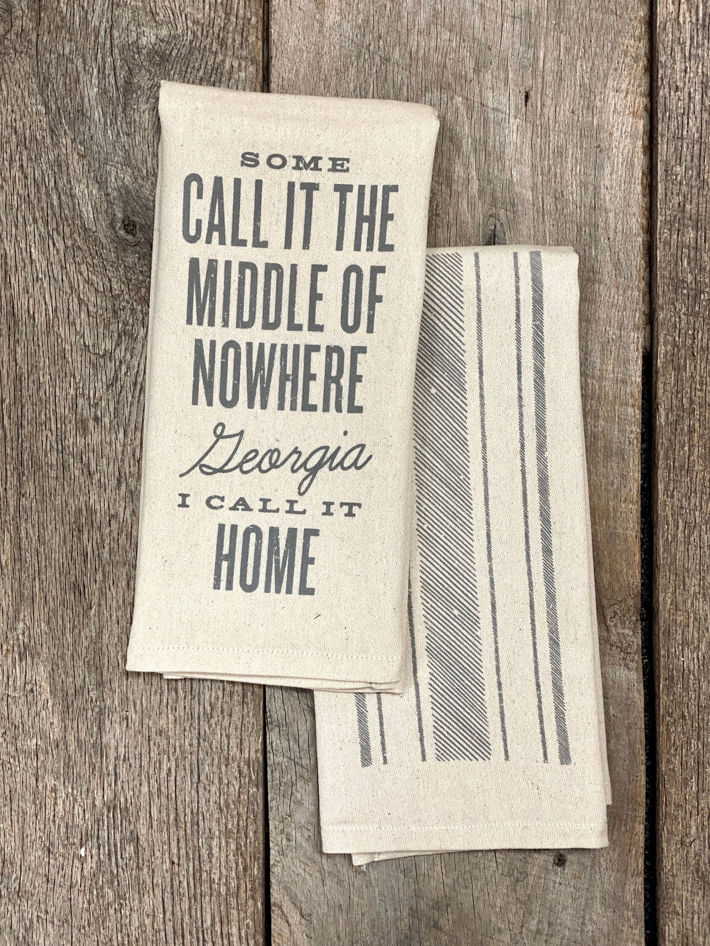 Middle of Nowhere - Georgia - Kitchen Towel