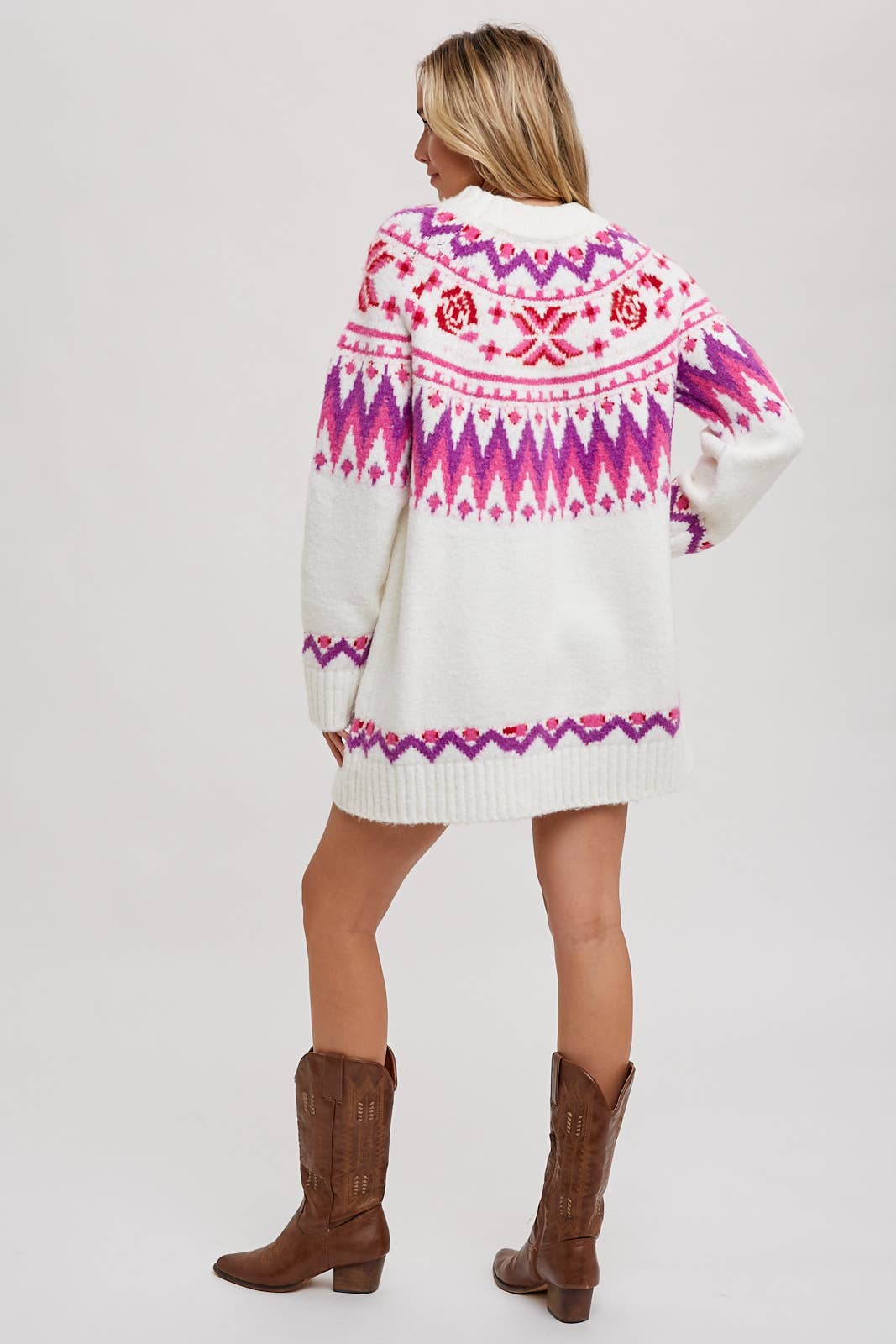FAIR ISLE SWEATER DRESS Bluivy