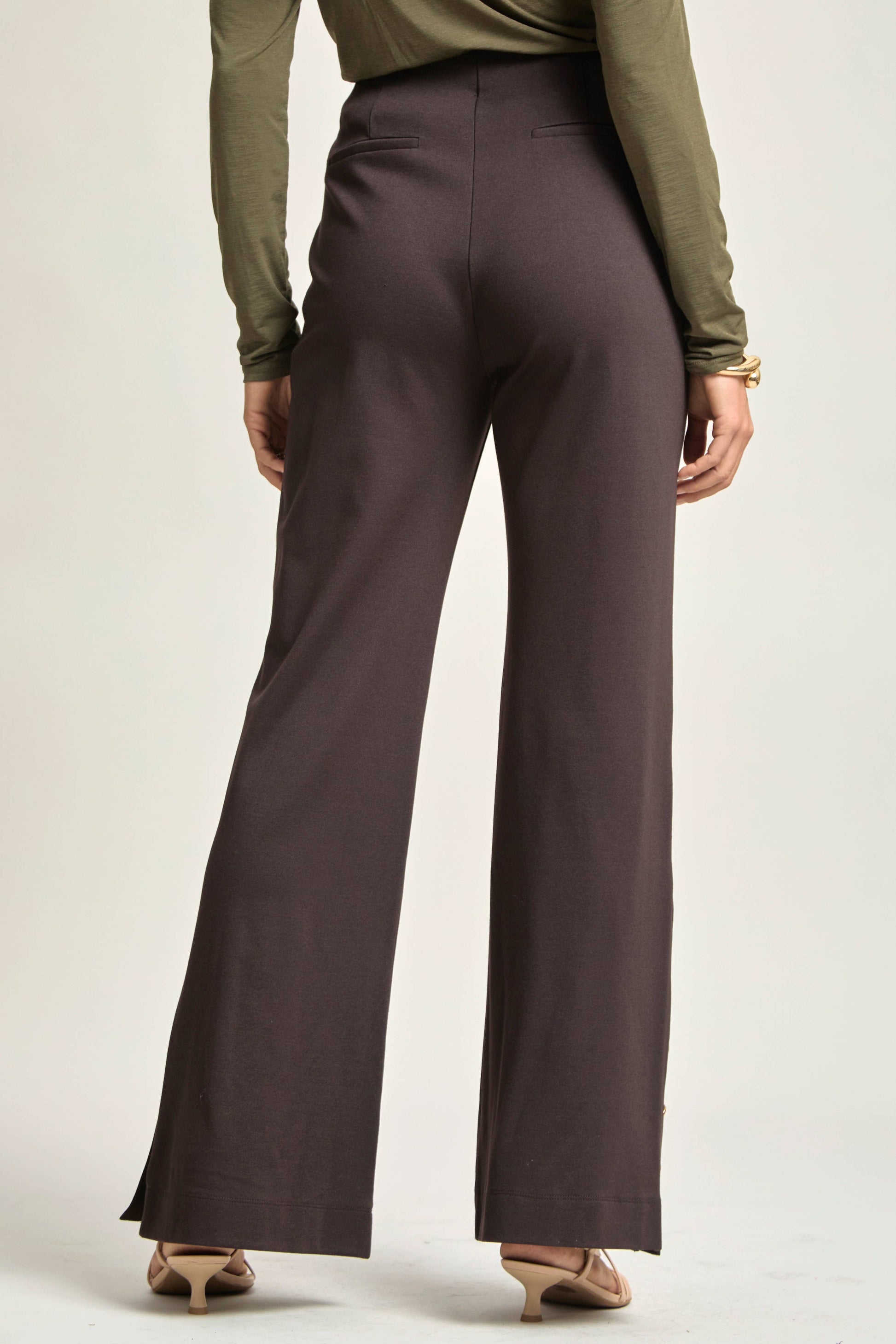 Magic Gala Button-Hem Pants Dear Scarlett