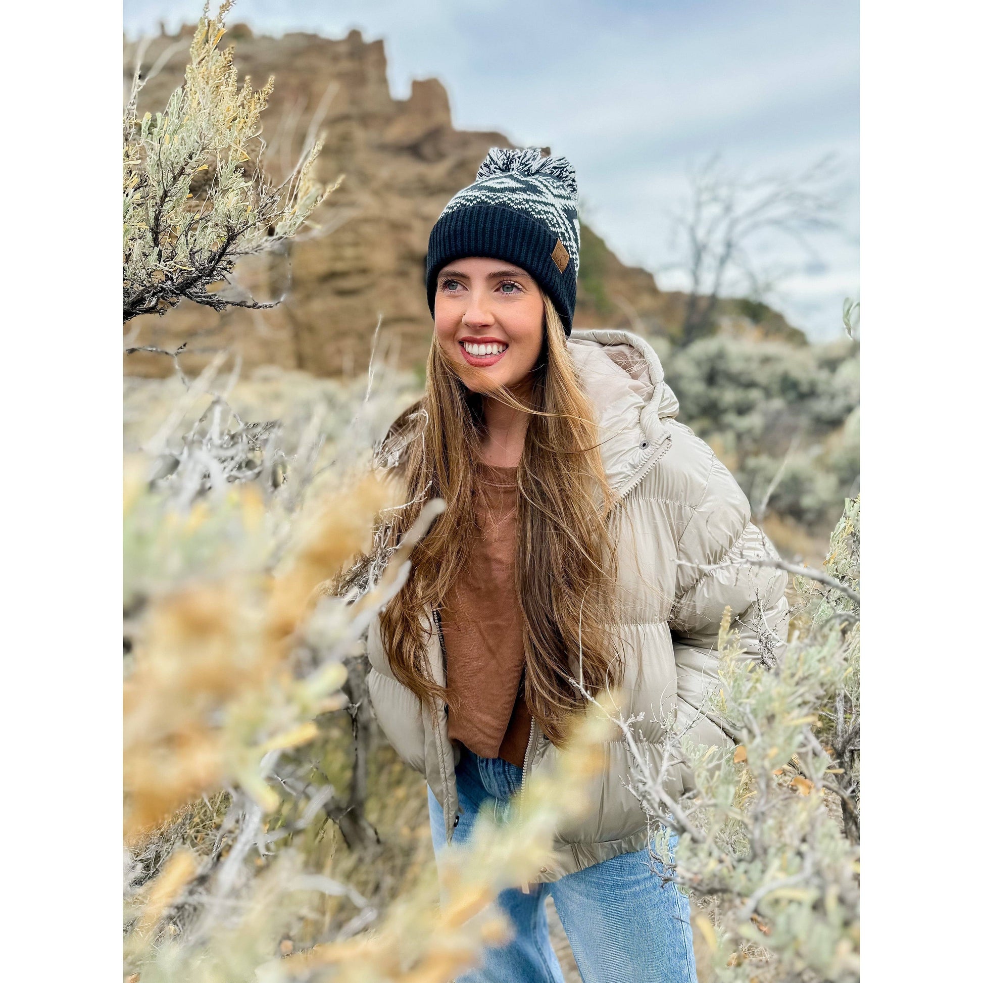 Aztec Multi-Colored Pom C.C Beanie HAT4017 C.C Beanie