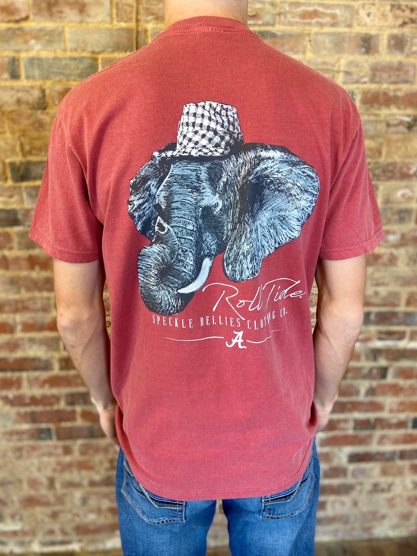 Roll Tide Houndstooth Elephant Tee