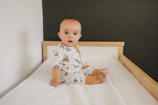 Mummy-Saurus Rex Bamboo Sleeper Emerson+Ivory